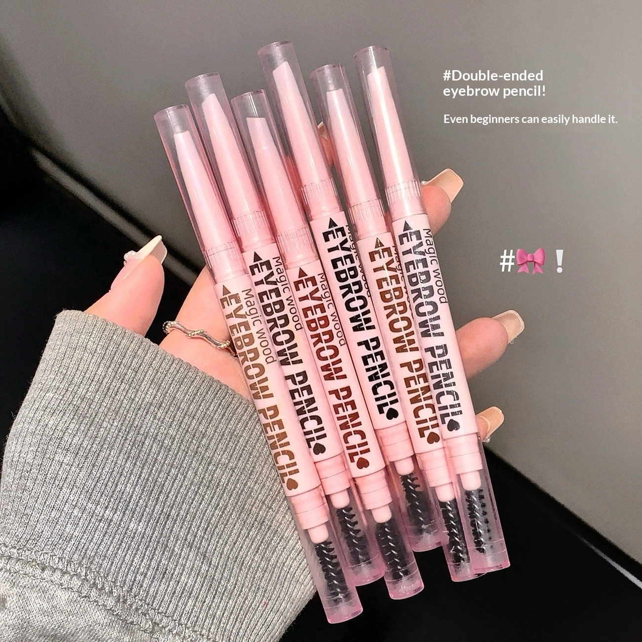 Double-Headed Eyebrow Pencil With Sharp Blade For Sculpting Natural Smudge-Proof Brows