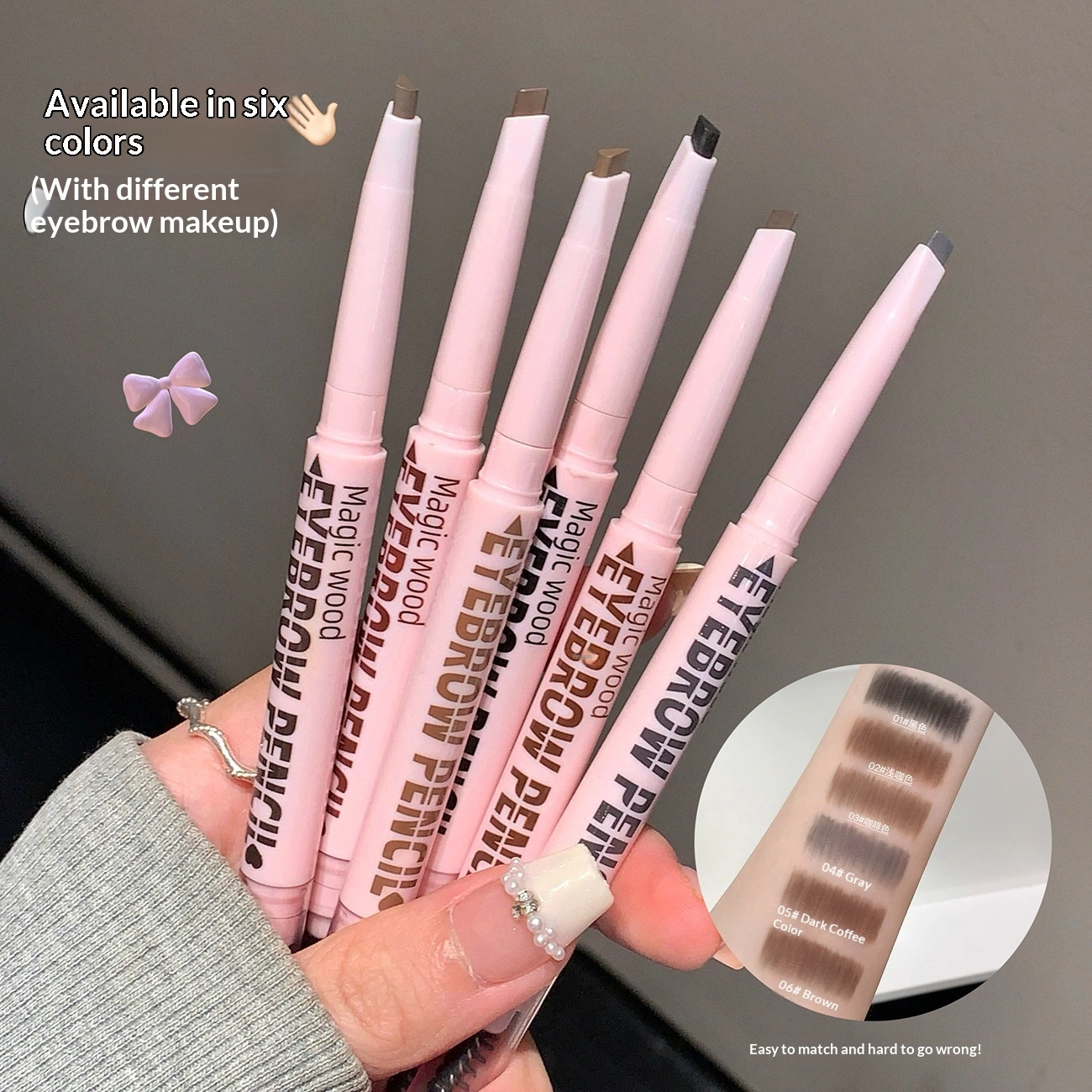 Double-Headed Eyebrow Pencil With Sharp Blade For Sculpting Natural Smudge-Proof Brows