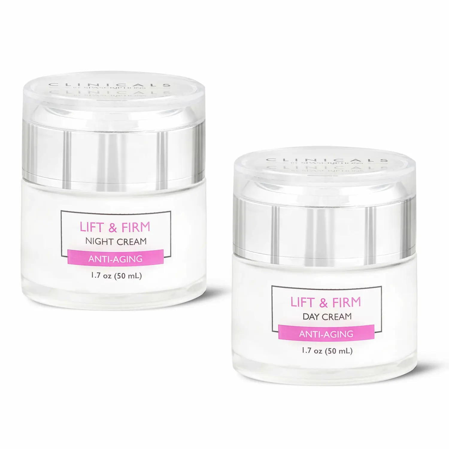 SpaScriptions Clinicals- Lift & Firm Day & Night Cream Set with Collagen - 2 Pack (1.7oz)