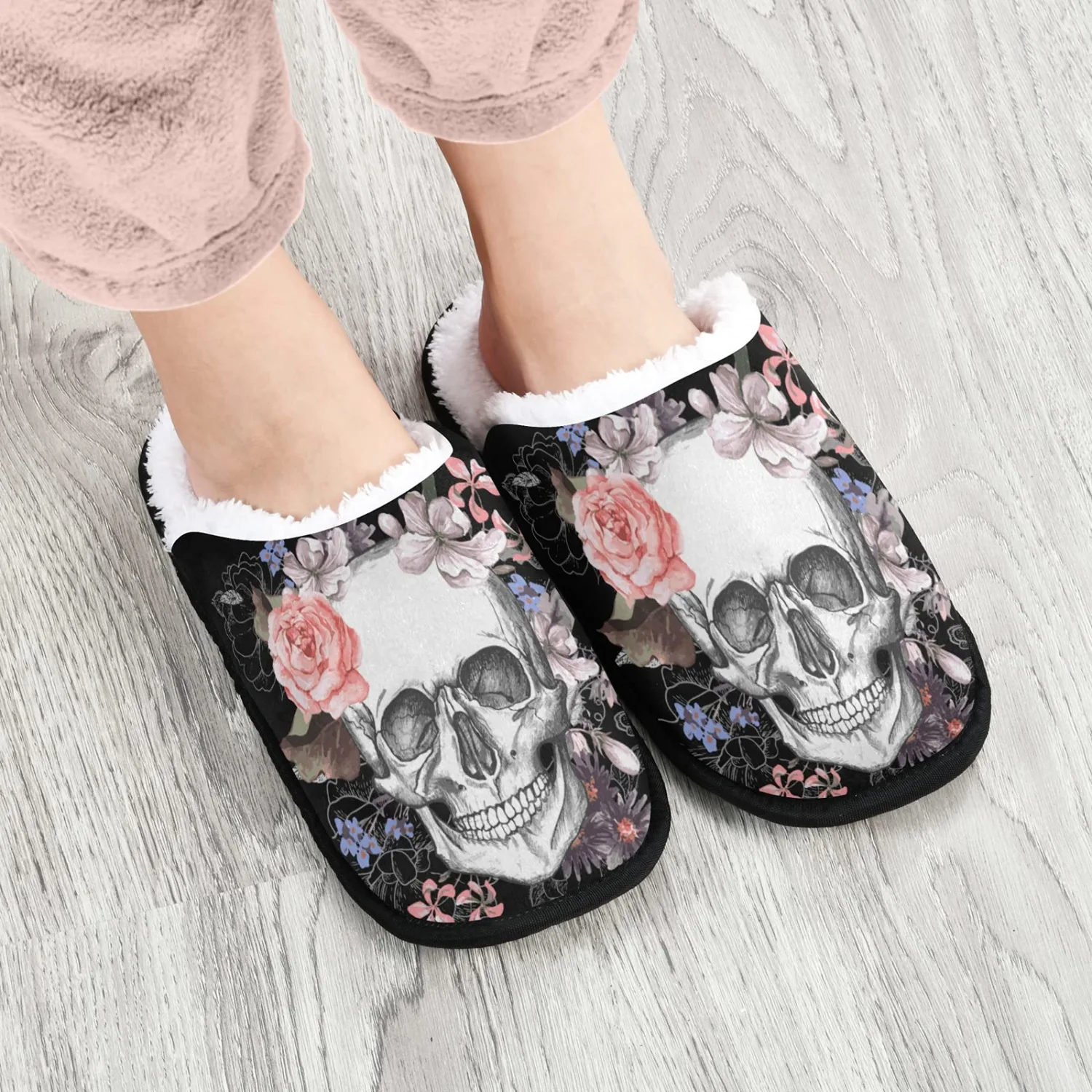 Slippers Soft Memory Foam Non-Slip Indoor House Slippers Home Shoes For Bedroom Hotel Travel Spa