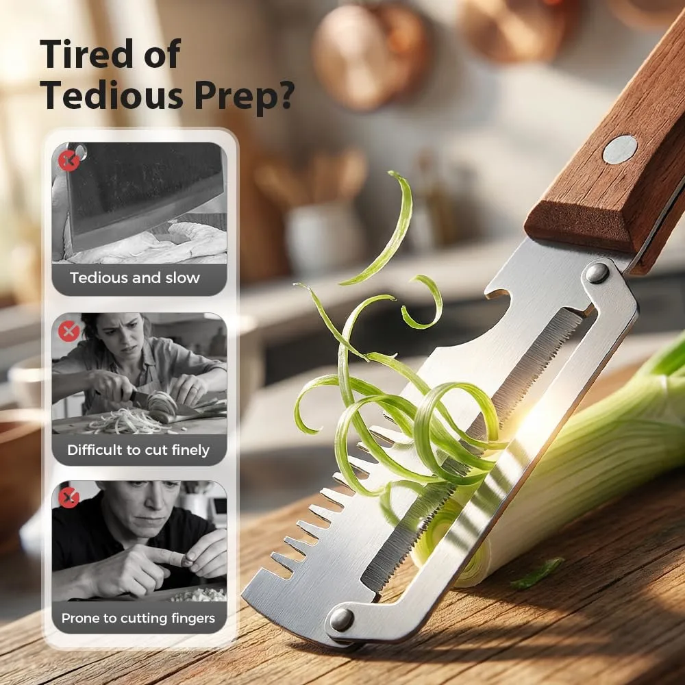 Multifunctional Vegetable Peeler for Kitchen, 2026 New 2 in 1 Stainless Steel Blade with Wooden Handle and Bottle Opener, Ultra-Sharp Kitchen Tool for Fruits and Vegetables (2)