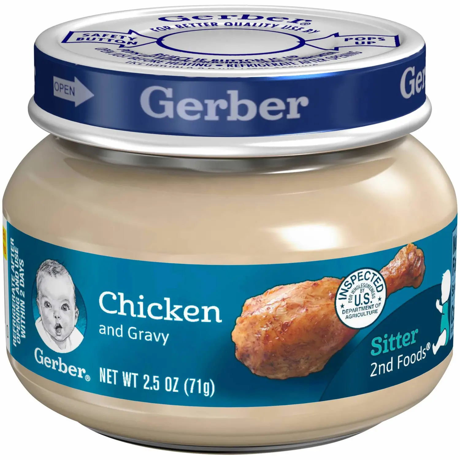 Gerber, Gerber Chicken & Chicken Gravy, 2.5 Ounce