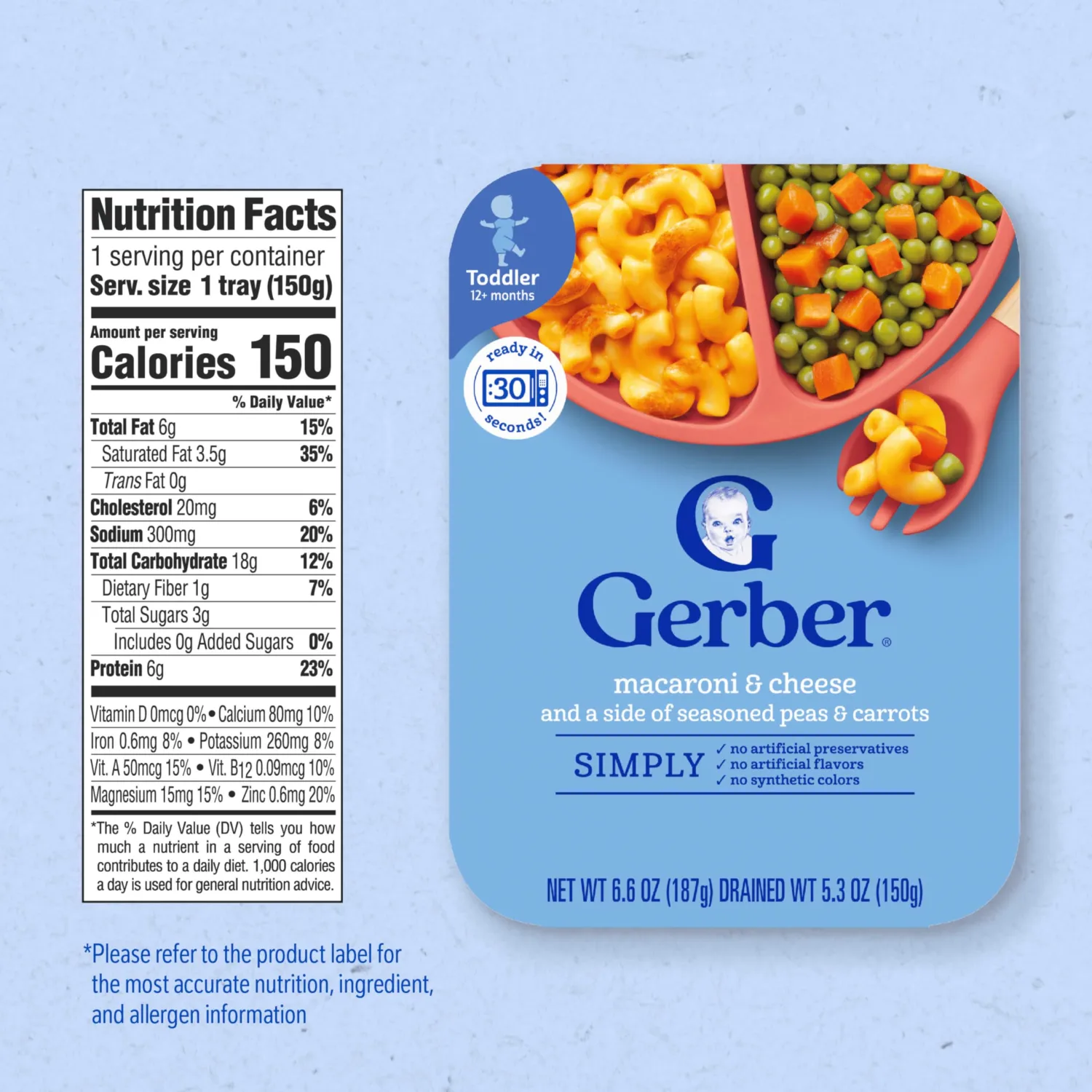 GERBER Macaroni and Cheese 6.6 oz