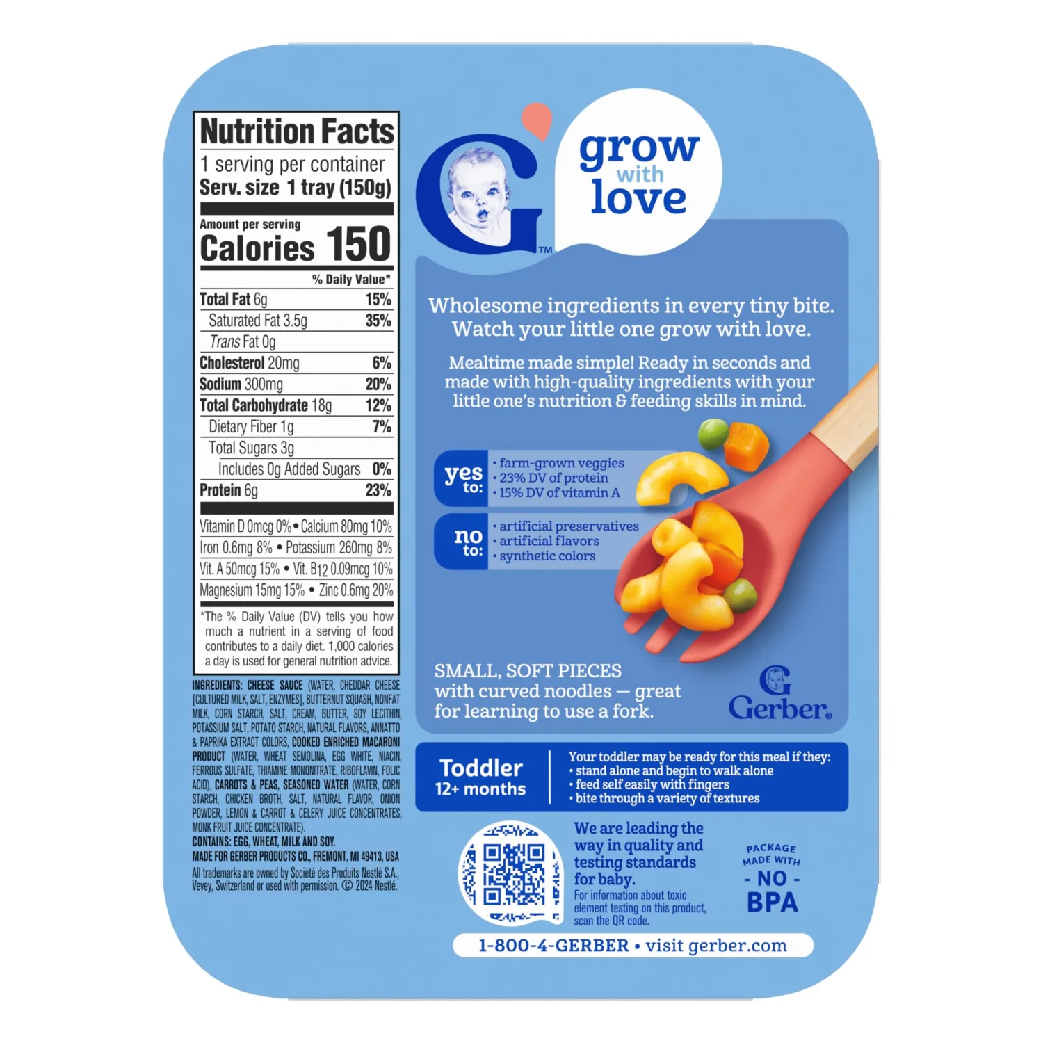 GERBER Macaroni and Cheese 6.6 oz
