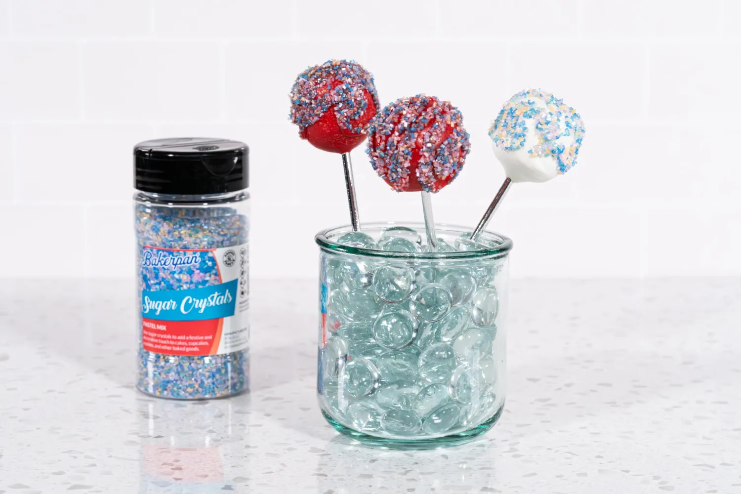 Bakerpan Pastel Sugar Sprinkles for Baking - 7 oz Coarse Sparkling Decorating Sugar Crystals for Baking Topping, Cookies & Cupcakes | Kosher, Gluten-Free, Made in USA