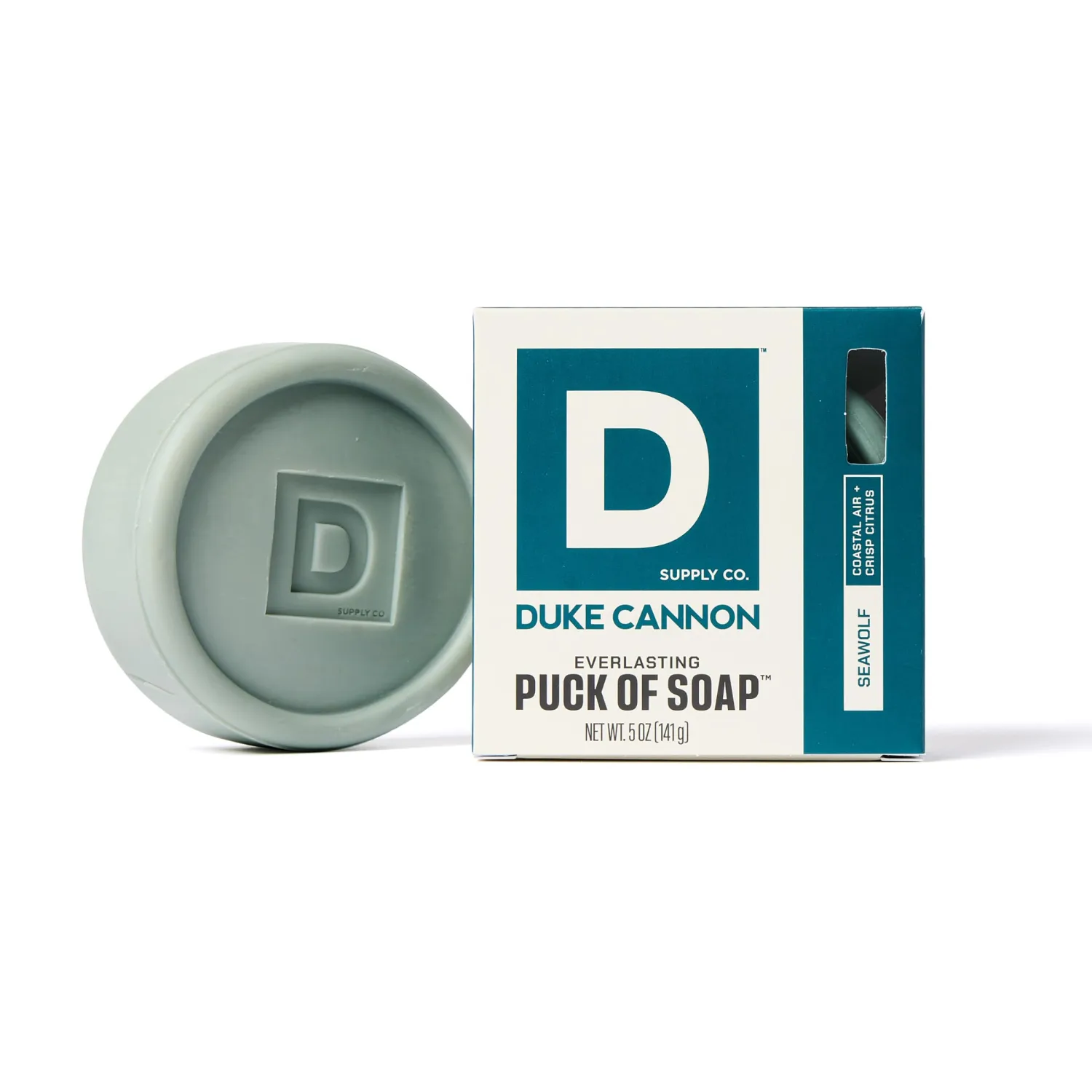 Duke Cannon Everlasting Soap Puck for Men, Seawolf, 5 oz