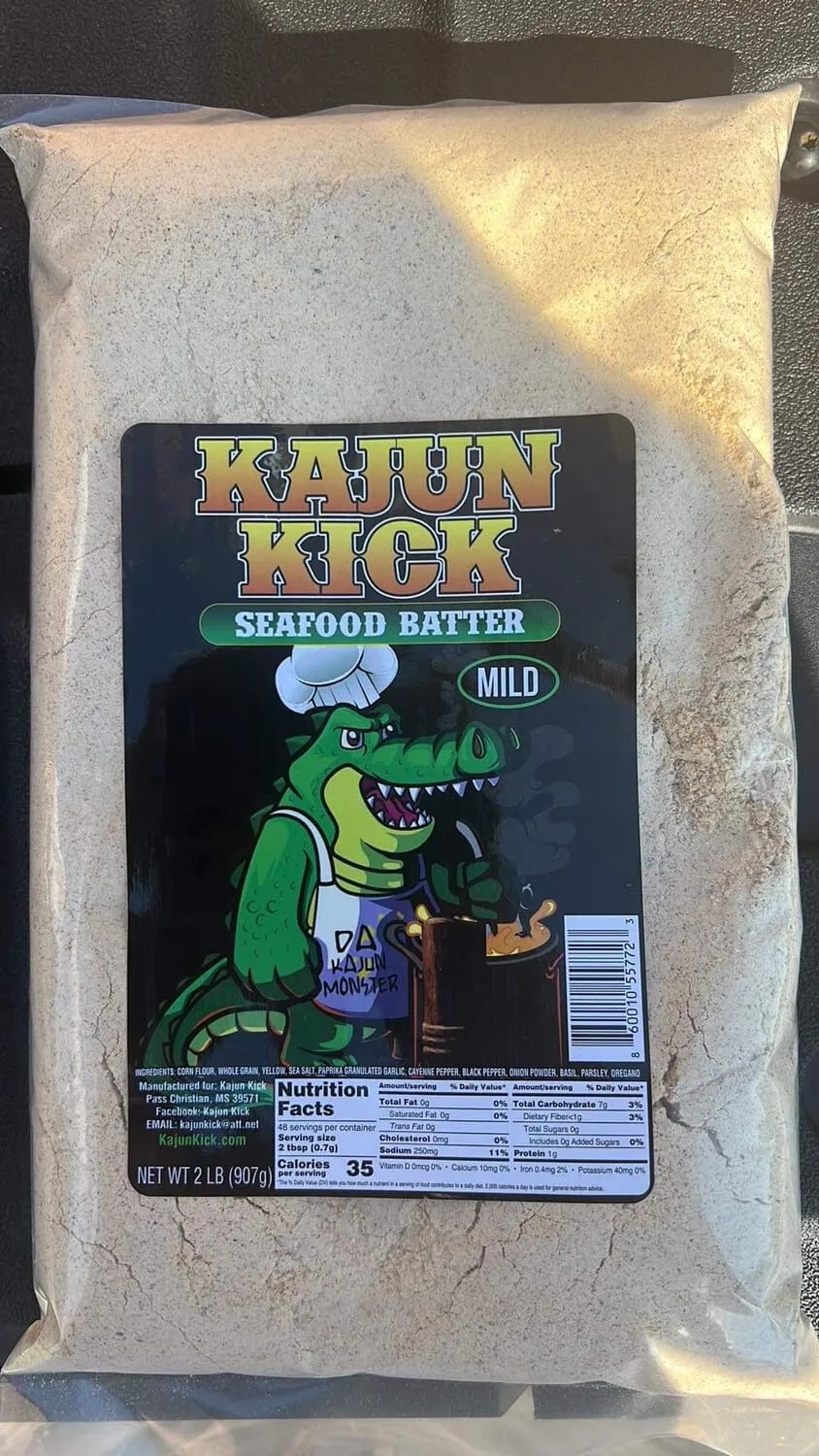 Kajun Kick - 1pck Mild Seafood Batter (32 oz.)