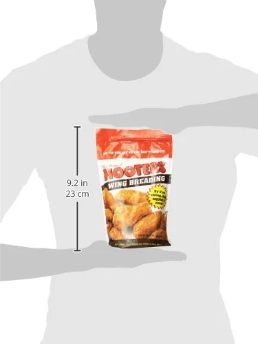 The Original Hooters Wing Breading - Crunchy Coating Chicken Fry Mix, Restaurant Flavor Crispy Chicken, Vegetable and Fish Breading, Simple Shake and Bake Seasoned Flour - 1 Pound (Pack of 1)