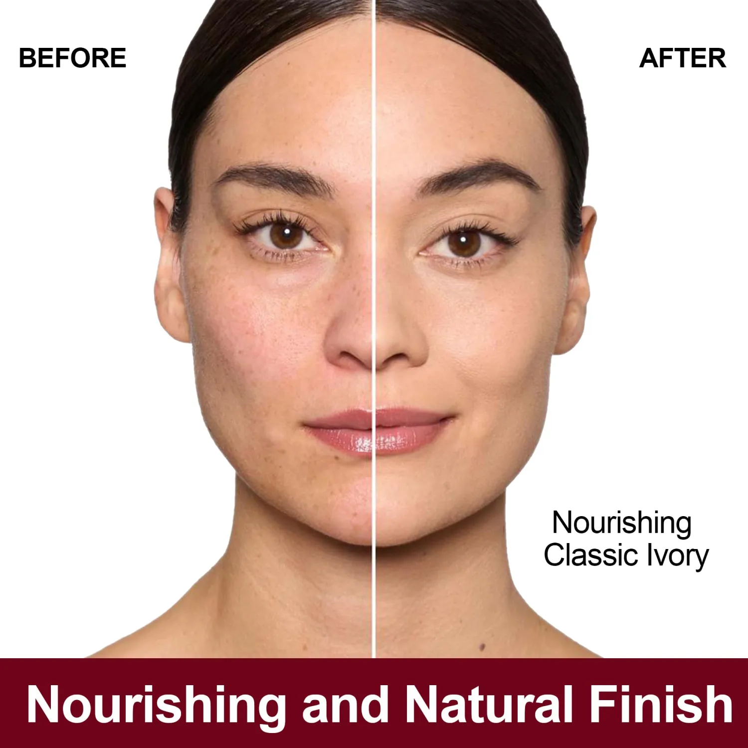 FV Dewy Liquid Foundation, Hydrating Smooth Formula & Lightweight, Longwear Medium-Full Coverage with Natural Finish, Waterproof Foundation for Dry/Combination Skin, 30g, Nourishing Classic Ivory