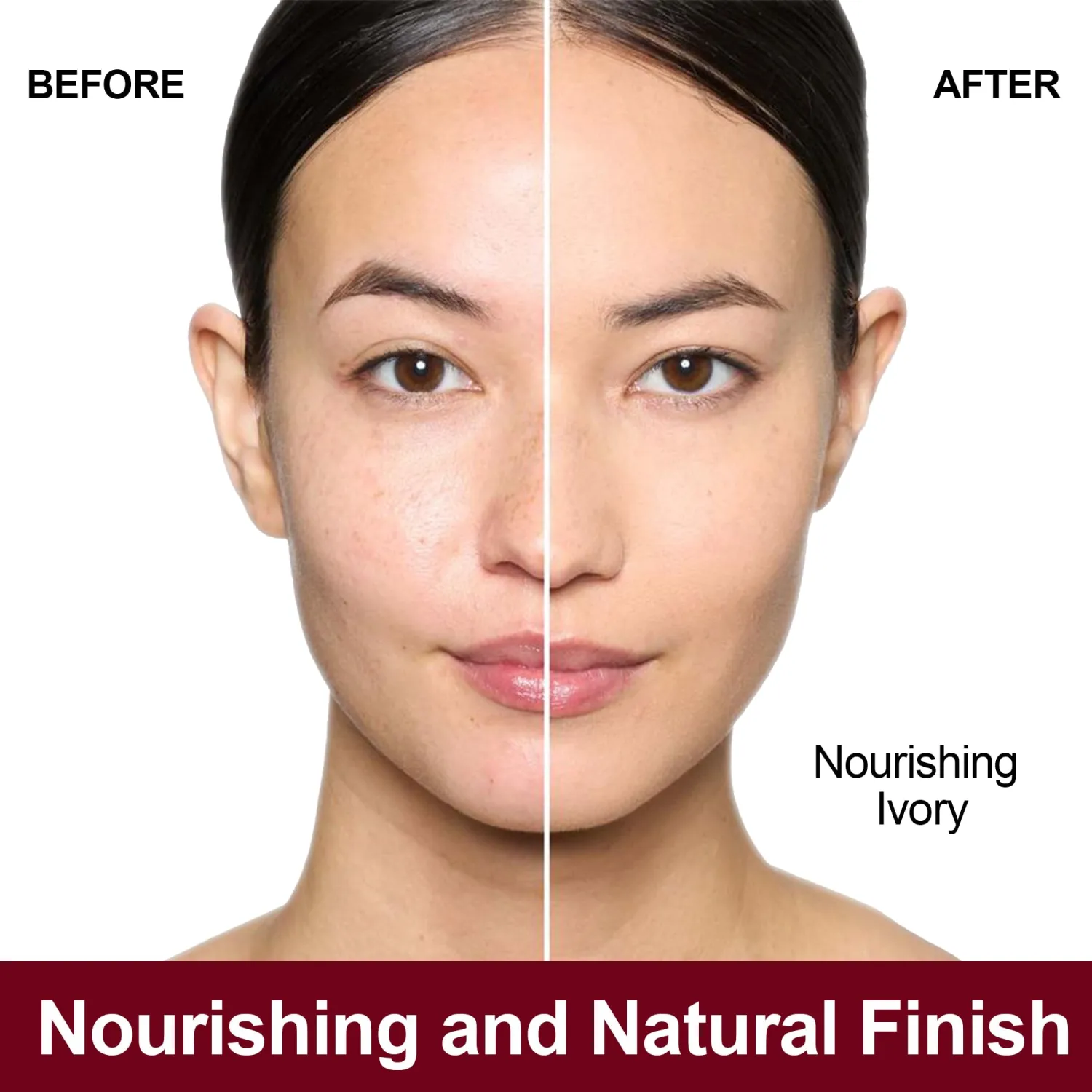 FV Dewy Liquid Foundation, Hydrating Smooth Formula & Lightweight, Longwear Medium-Full Coverage with Natural Finish, Waterproof Foundation for Dry/Combination Skin, 30g, Nourishing Ivory