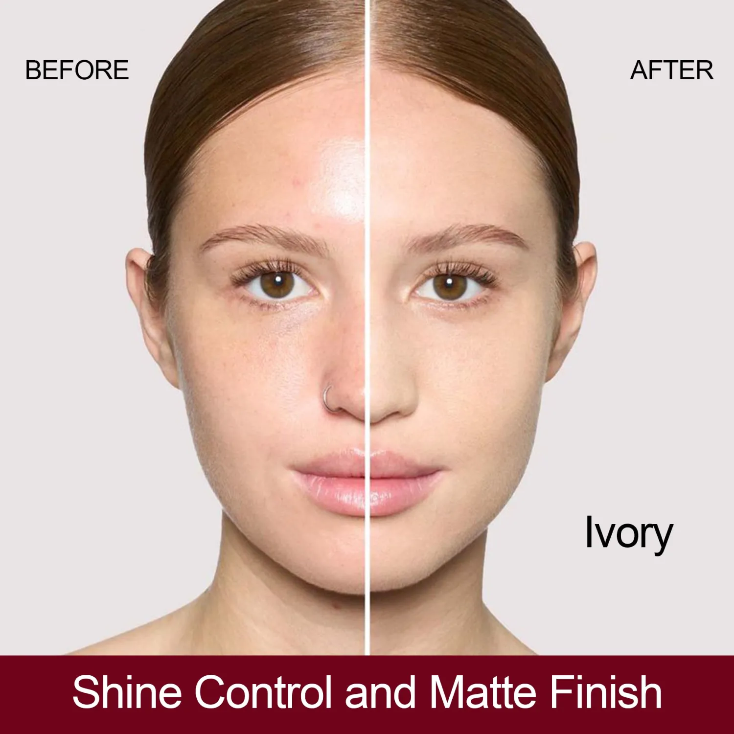 FV Matte Waterproof Foundation-Longwear Transfer-Proof, with Medium to Full Coverage, Oil-control & Lightweight, Liquid Foundation Makeup for Normal/Oily Skin, 30g, Ivory