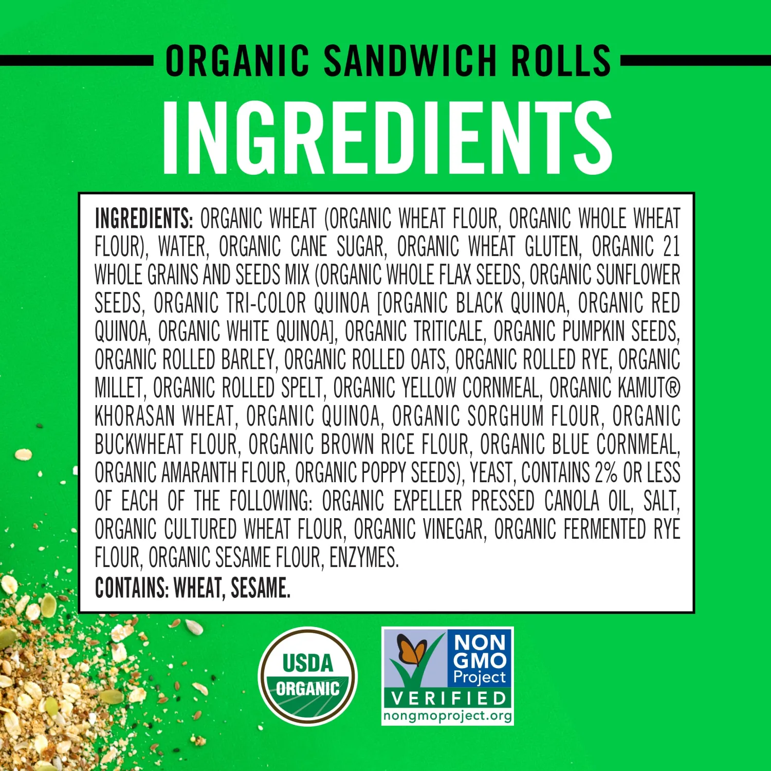 Dave's Killer Bread 21 Grain Organic Sandwich Rolls