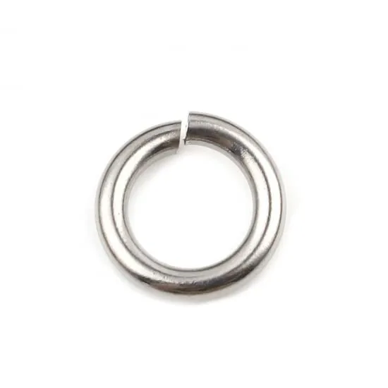 HDSupplies 100 Pieces - 304 Stainless Steel Jump Rings - 11mm - 12 Gauge (2mm Thickness)