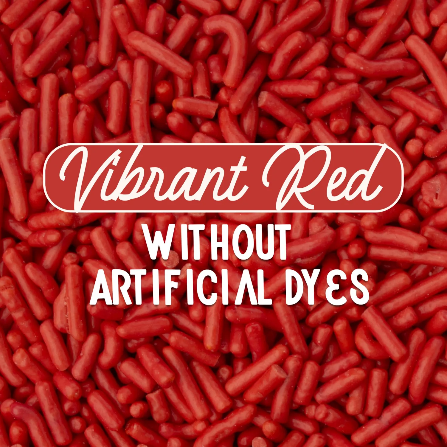 Snackathon Natural Sprinkles for Baking & Decorating, Dye-Free Red Sprinkles, 4 oz Jimmies in Resealable Bag - Naturally Colored, No Artificial Dyes, Gluten-free for Cakes, Cupcakes & Ice Cream