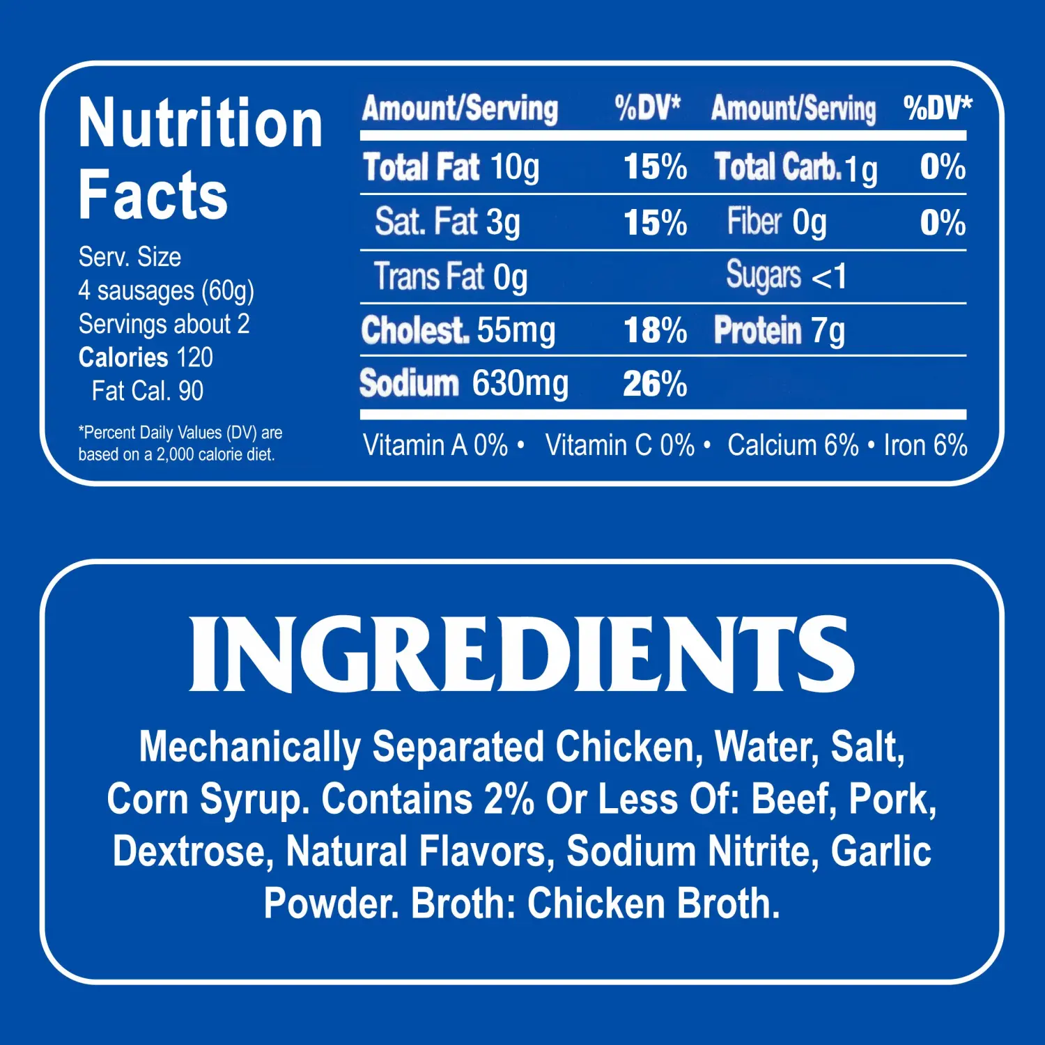 Armour Star Vienna Sausage, Original Flavor, Canned Sausage, 4.6 OZ