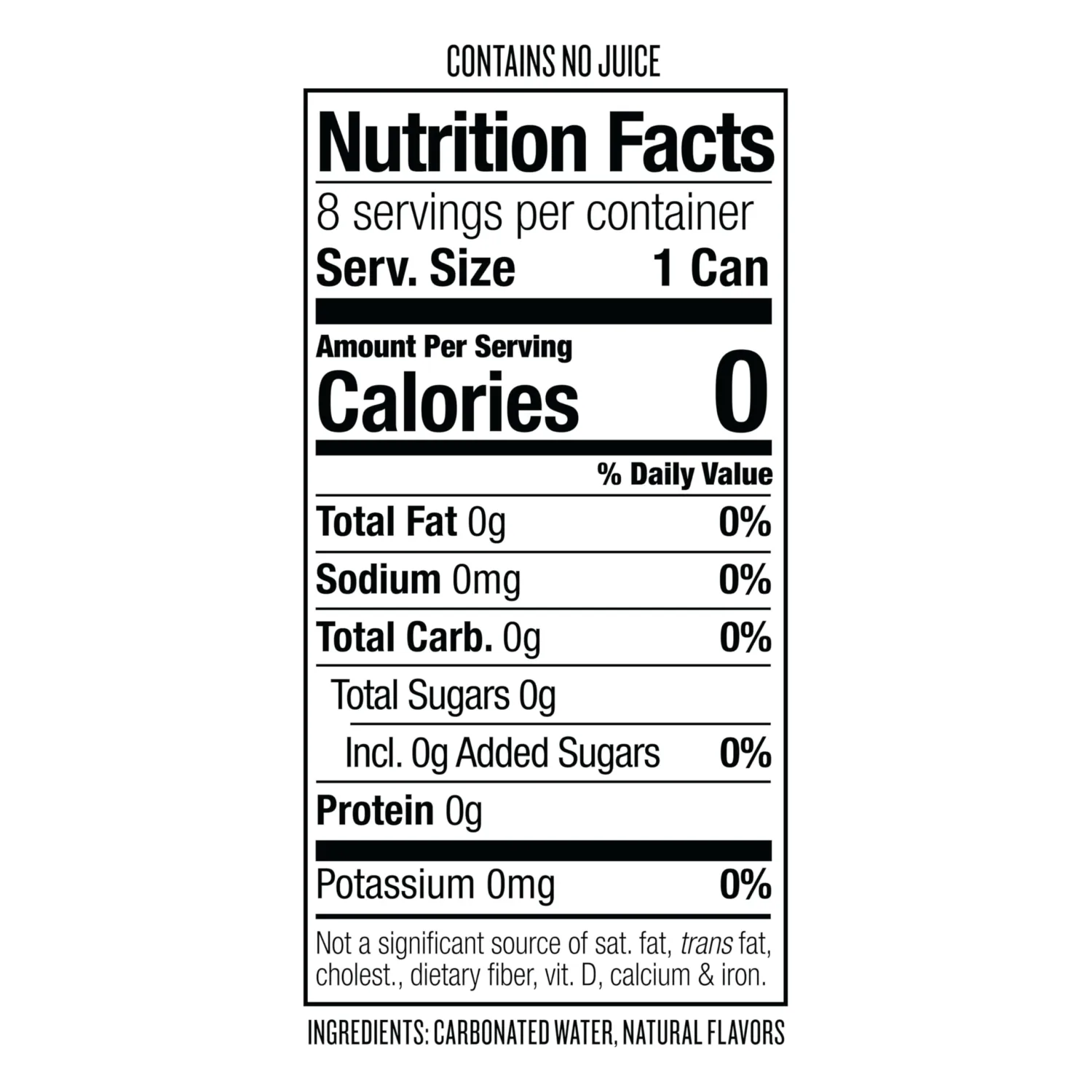 Polar Seltzer Water Black Cherry 12 fl oz cans, 8pk