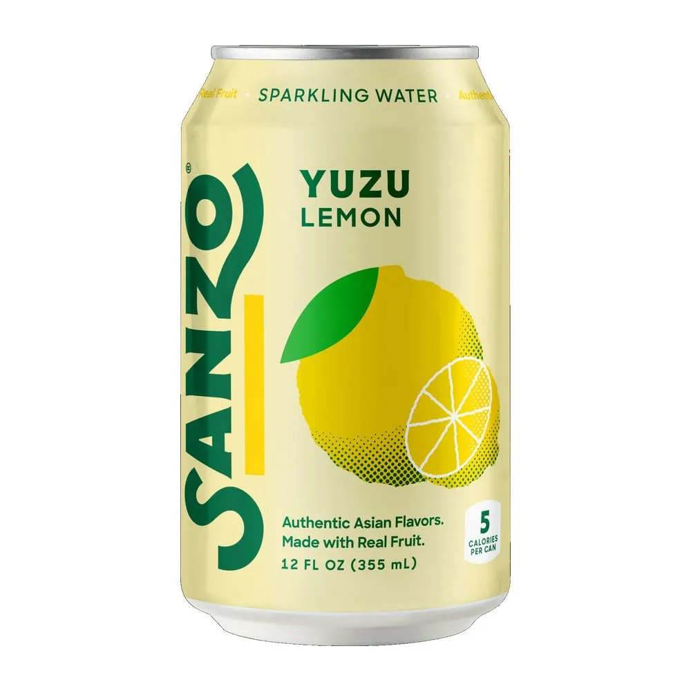 Sanzo, Sparkling Water Yuzu Single, 12 Fl Oz