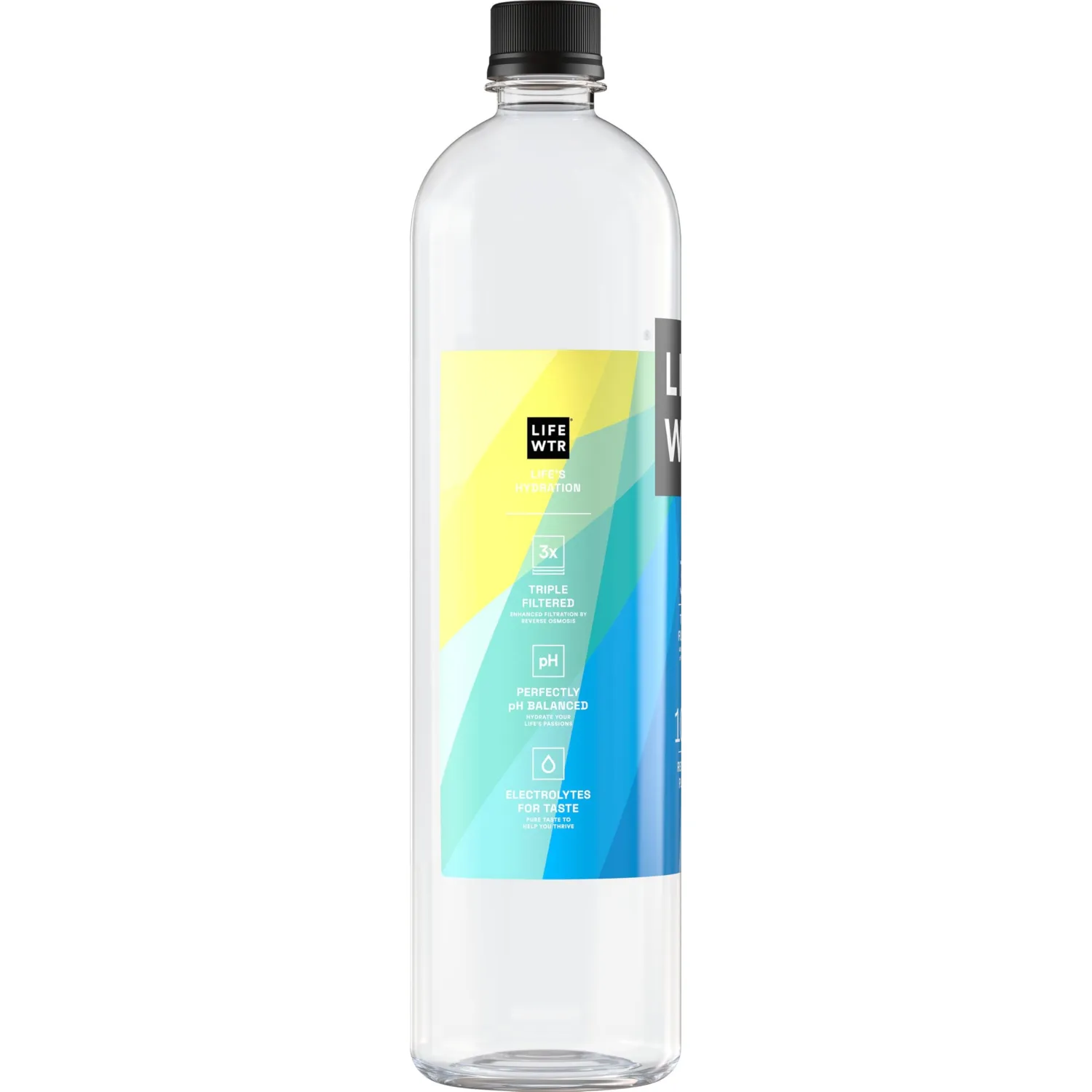 LIFEWTR, Premium Purified Water, pH Balanced with Electrolytes, 1 Liter Bottle