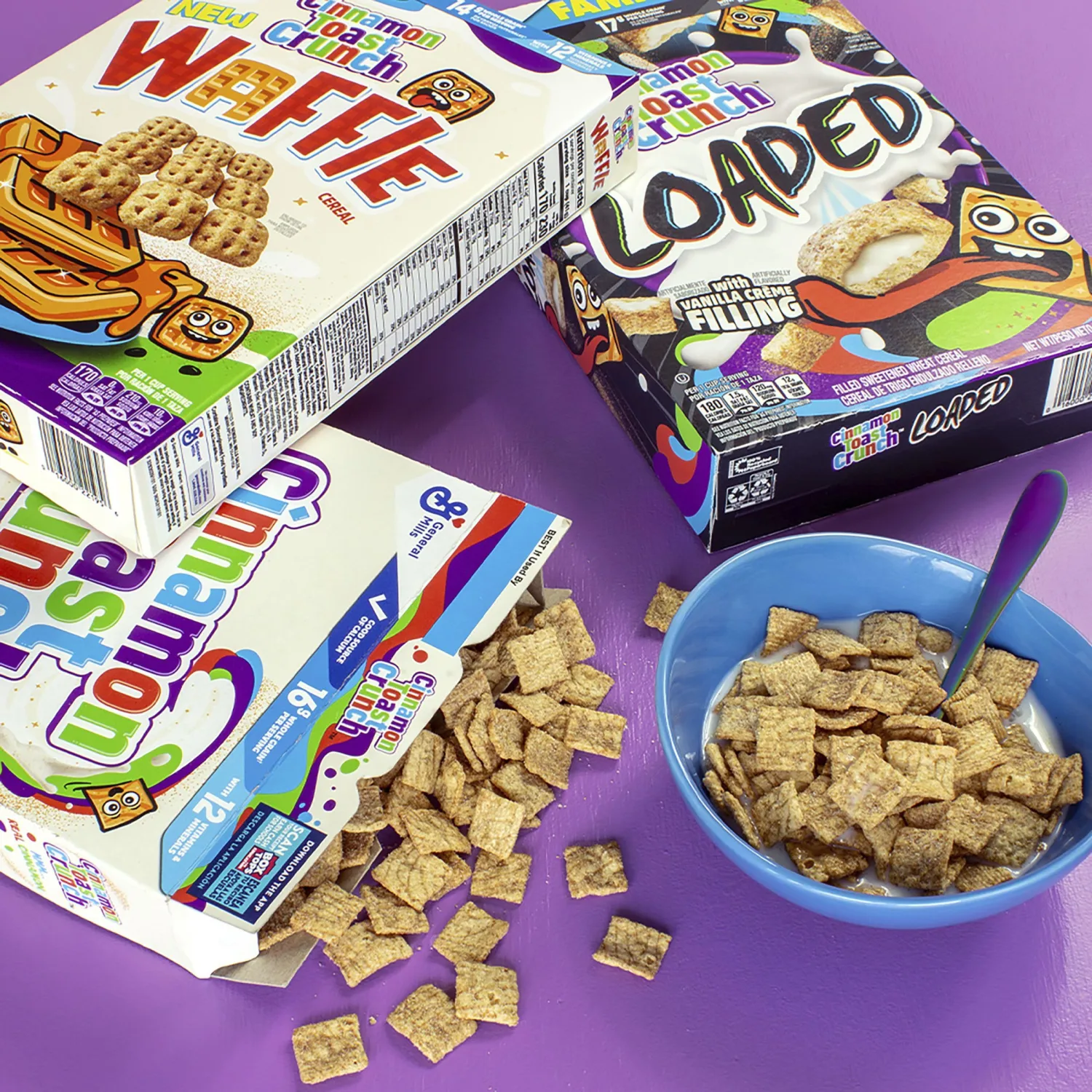 Cinnagraham Toast Crunch Breakfast Cereal, Whole Grain, 12 oz