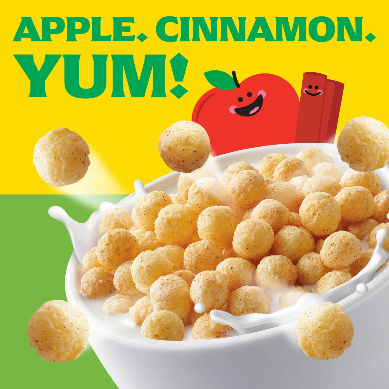 Mott's Apple Cinnamon Cereal, Made with Apple Puree, Whole Grain, Family Size, 20.8 oz