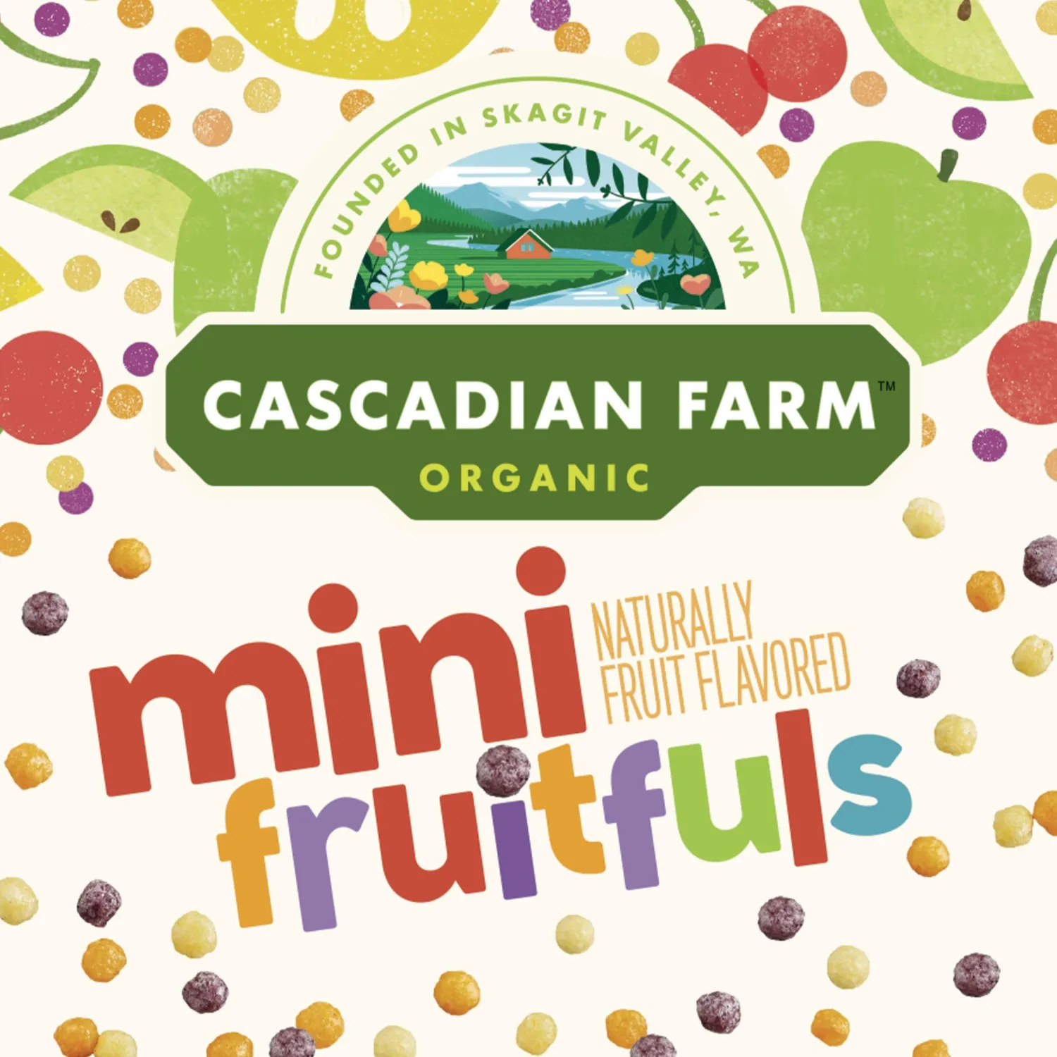 Cascadian Farm Organic Mini Fruitfuls, Gluten Free Cereal, Made with Whole Grain, Non-GMO, 11.1 oz