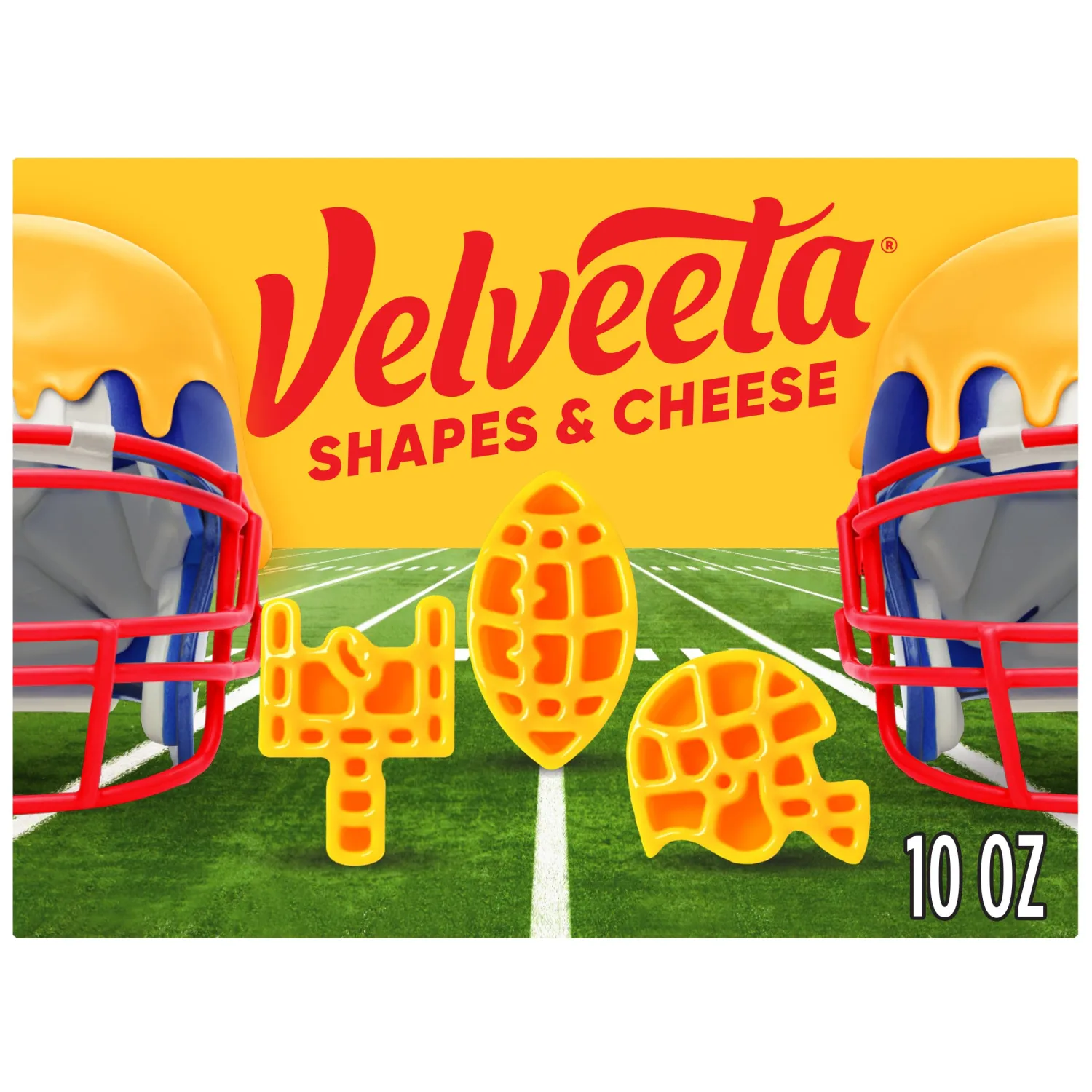 Velveeta Football Shapes & Cheese Macaroni and Cheese Dinner, 10 oz Box