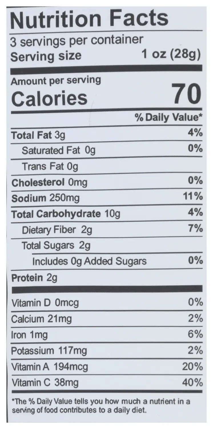 Brads Plant Based Chip Cheddar, 3 oz