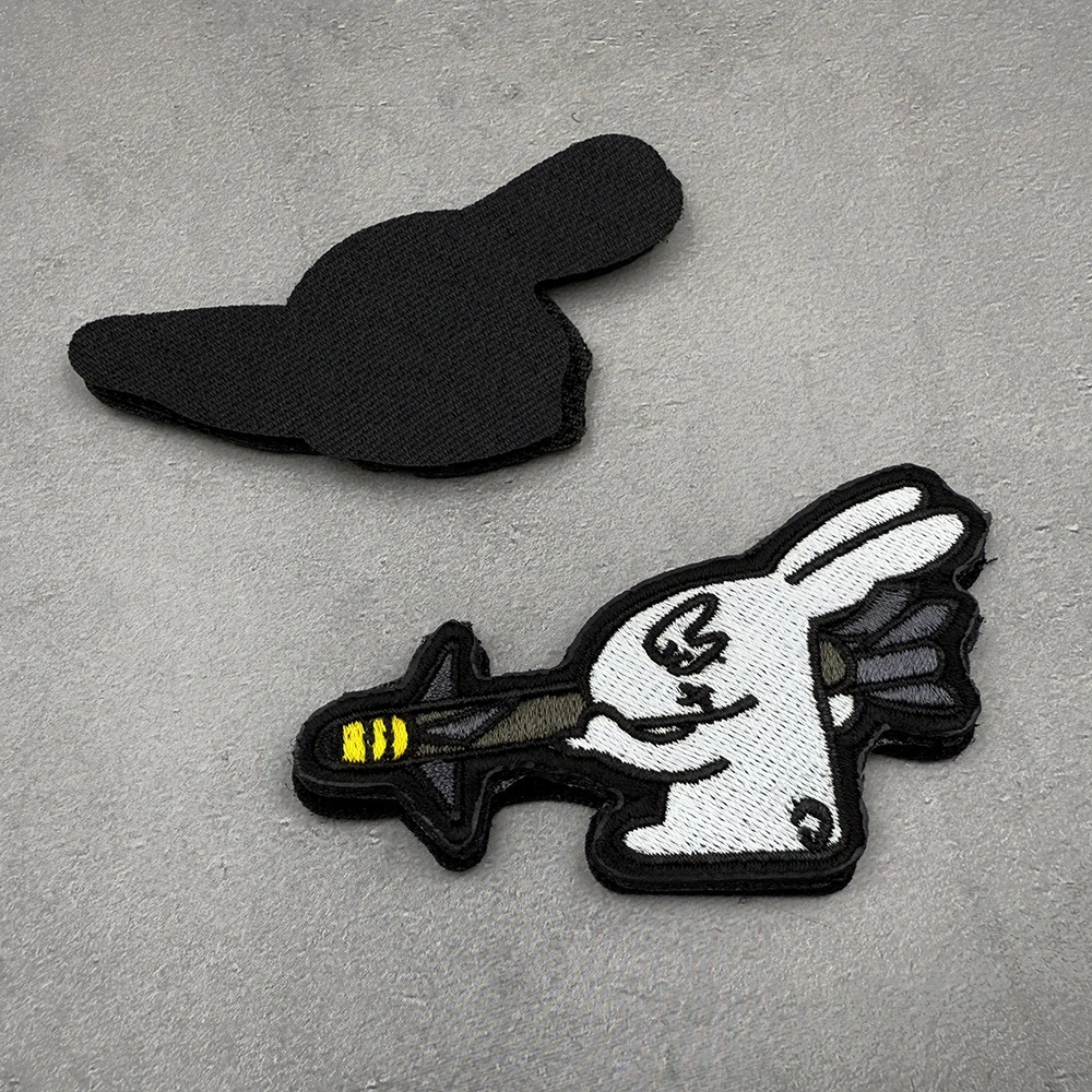 Cute Velcro Cartoon Animal Badges Mini Fabric Patches