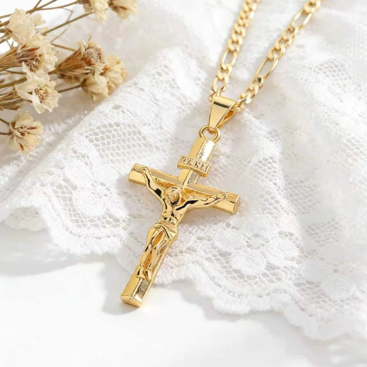 Creative Hip-Hop Cross Pendant Personalized Necklace