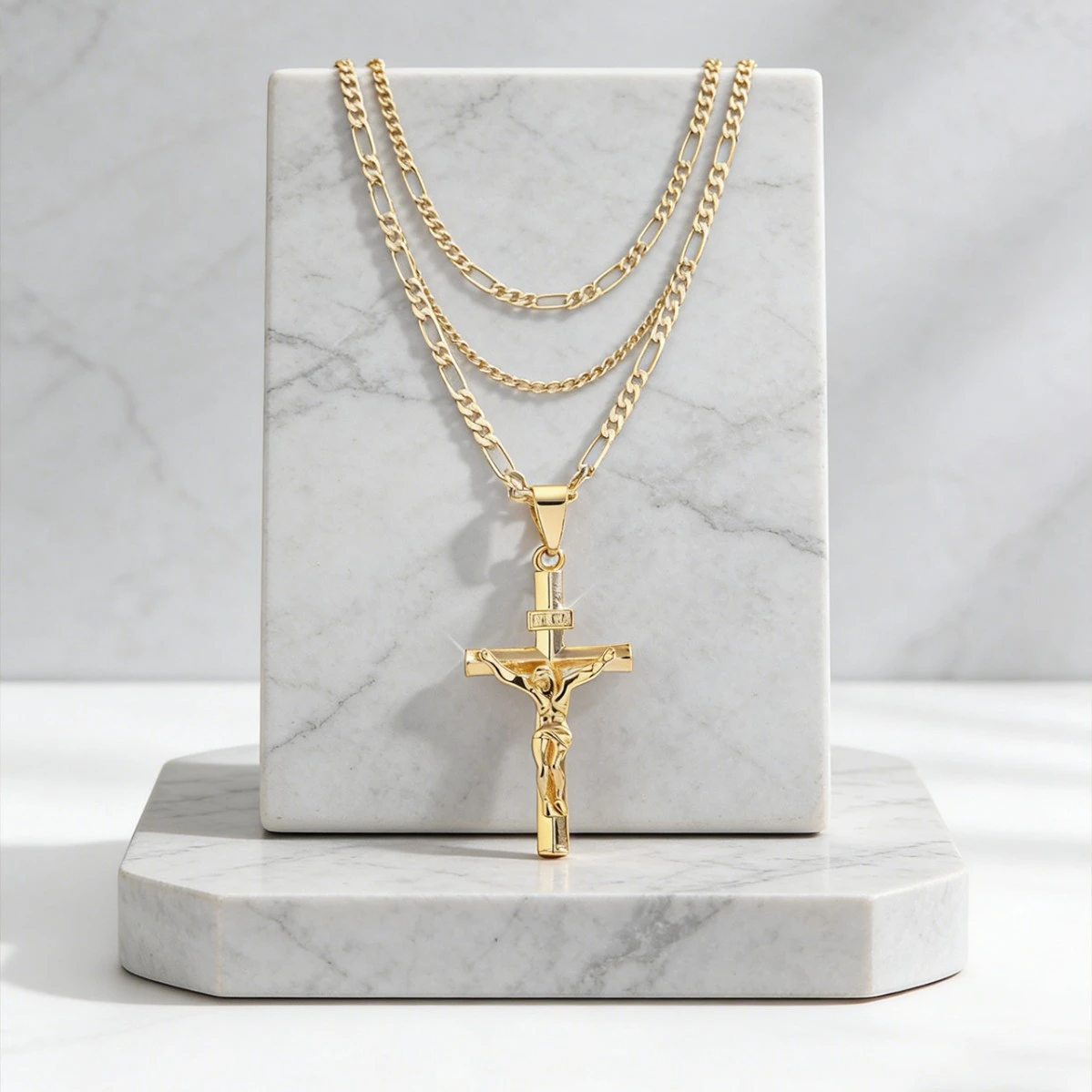 Creative Hip-Hop Cross Pendant Personalized Necklace