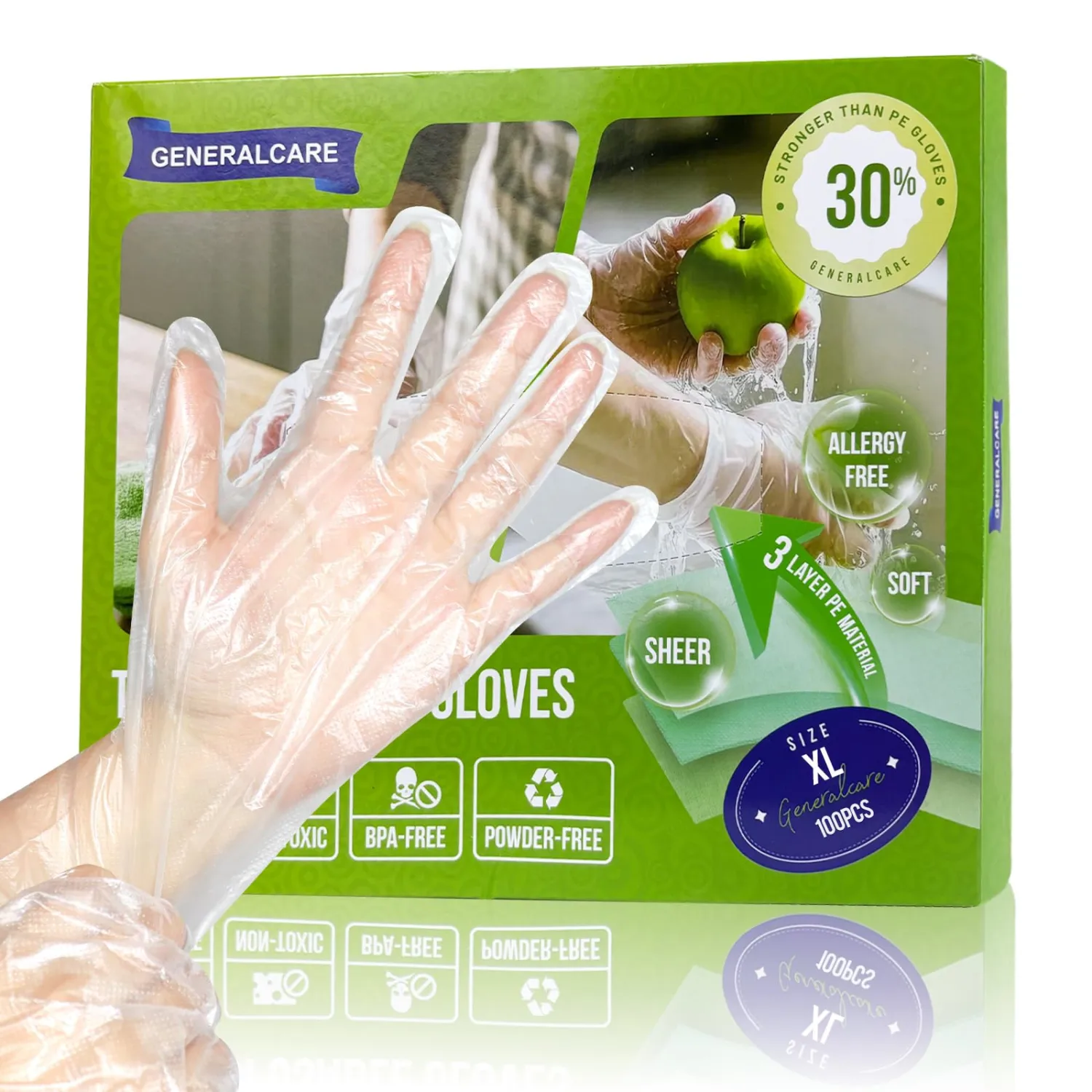 Disposable TPE Cooking Gloves, Ideal for Cleaning and Food Prep, Latex & Powder Free, Food safe