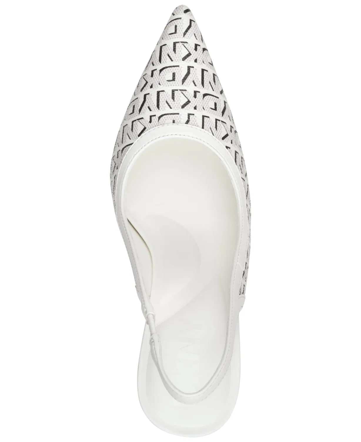 DKNY Womens Cinette Pointed Toe Slingback Dress Pump with Logo