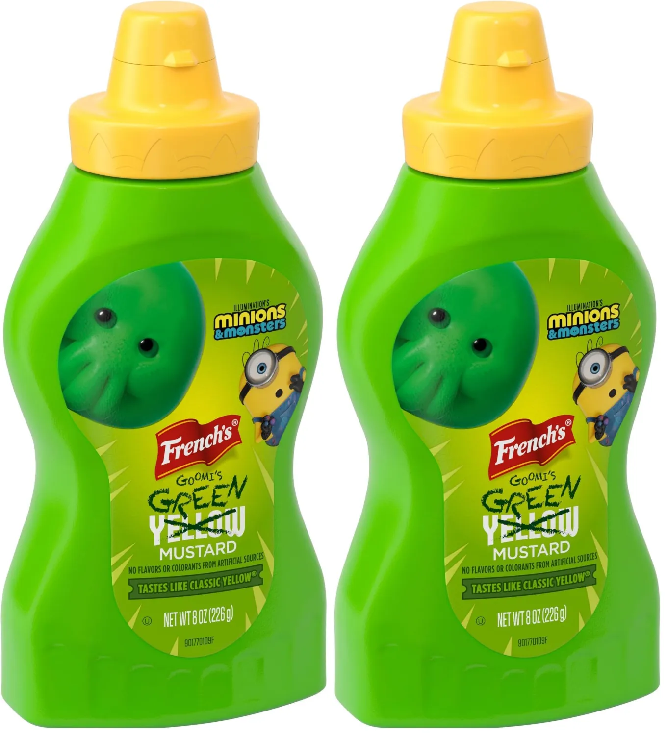 French’s Goomi’s Green Mustard, Tastes Like Classic Yellow, No Flavors or Colorants From Artificial Sources, Limited Edition Offering While Supplies Last, Hot Dogs, Pretzel Dip, Hamburgers, 8 oz