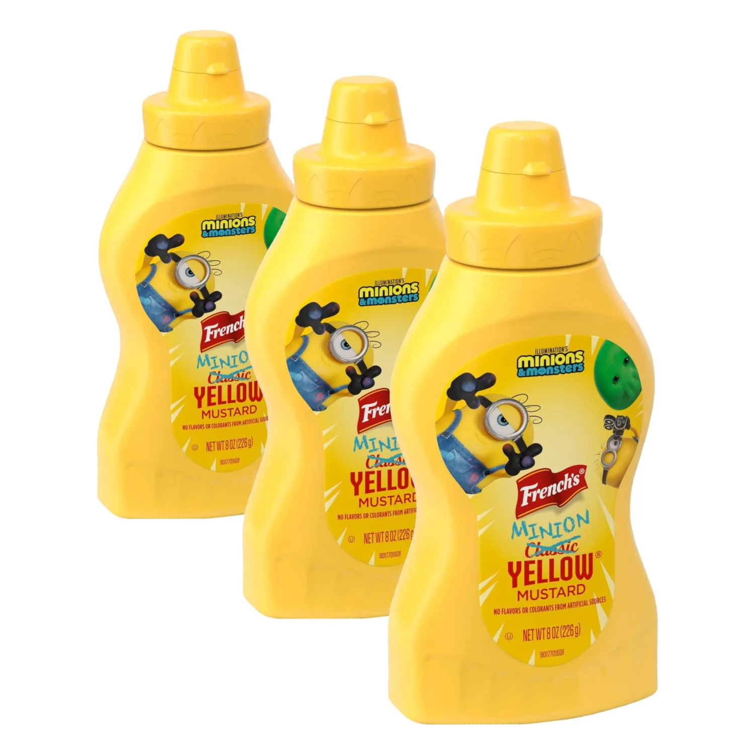 French’s Minion Yellow Mustard, No Flavors or Colorants From Artificial Sources, Limited Edition Offering While Supplies Last, Hot Dogs, Pretzel Dip, Hamburgers, Chicken Nuggets, Dipping Sauce, 8 oz