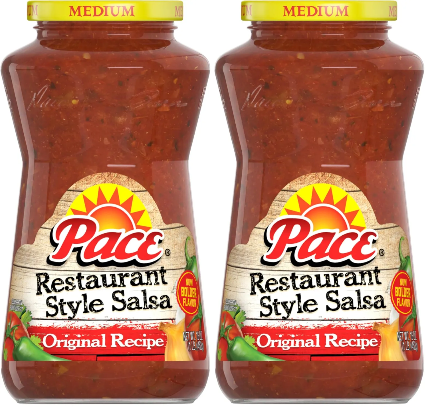Pace Restaurant Style Medium Salsa, 16 oz (Pack of 2)