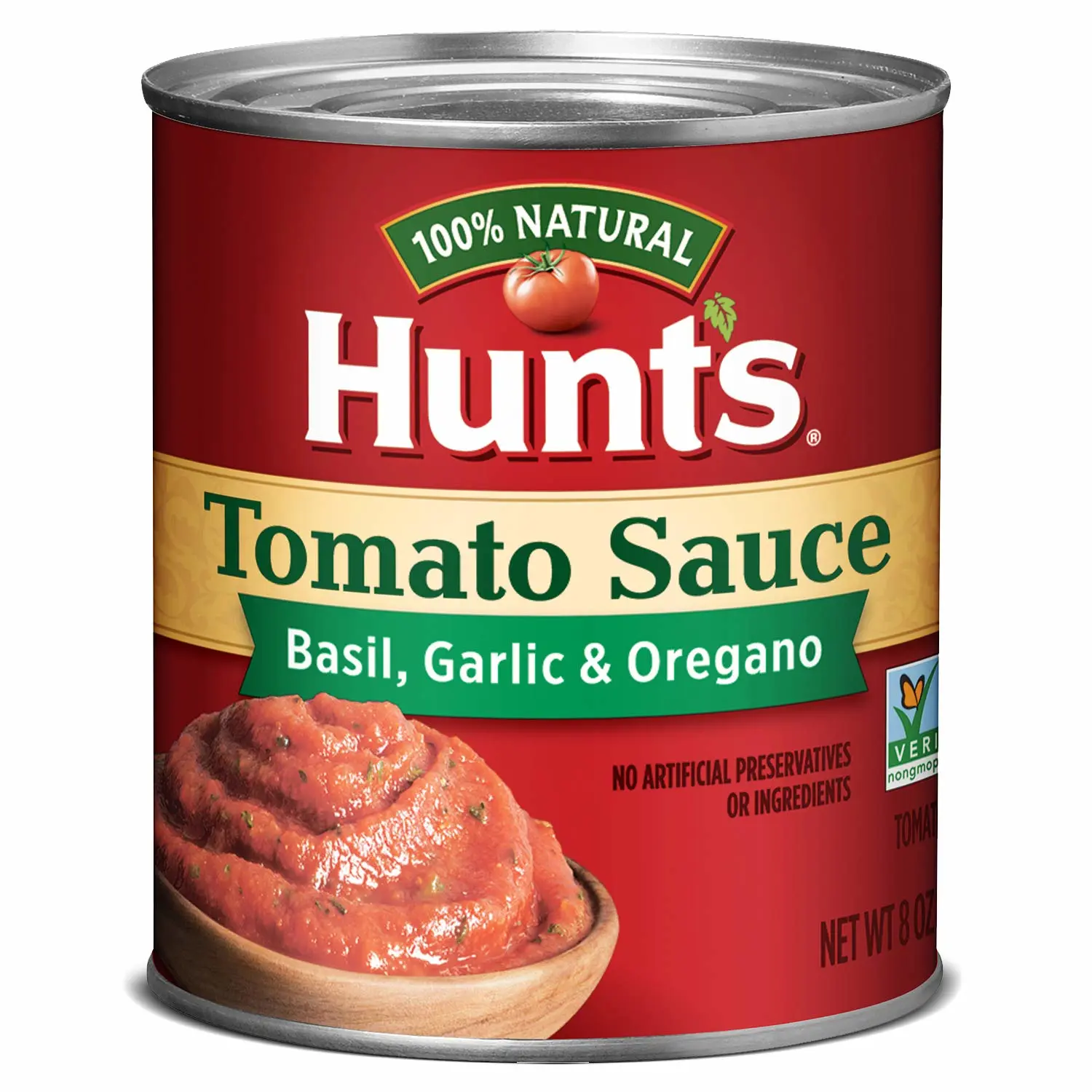 Hunt's Tomato Sauce with Basil, Garlic, and Oregano, Keto Friendly, 8 oz (Pack of 6)