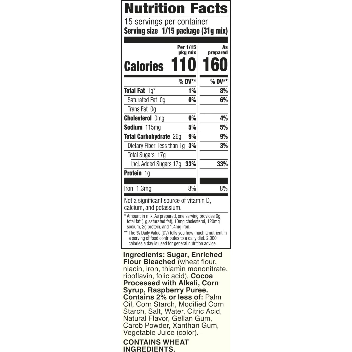 Betty Crocker Delights Dark Chocolate Raspberry Brownie Mix, 16.47 oz