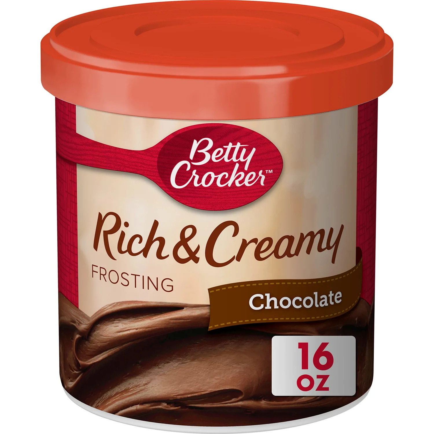 Betty Crocker Rich and Creamy Chocolate Frosting, Gluten Free, 16 oz