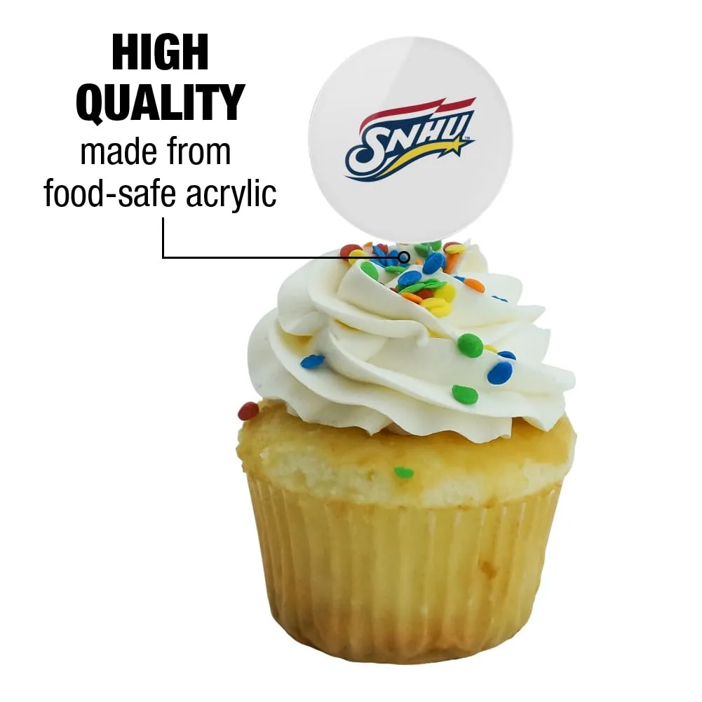 Graphics & More Southern New Hampshire University Primary Logo Cupcake Picks Toppers Decoration Set of 6