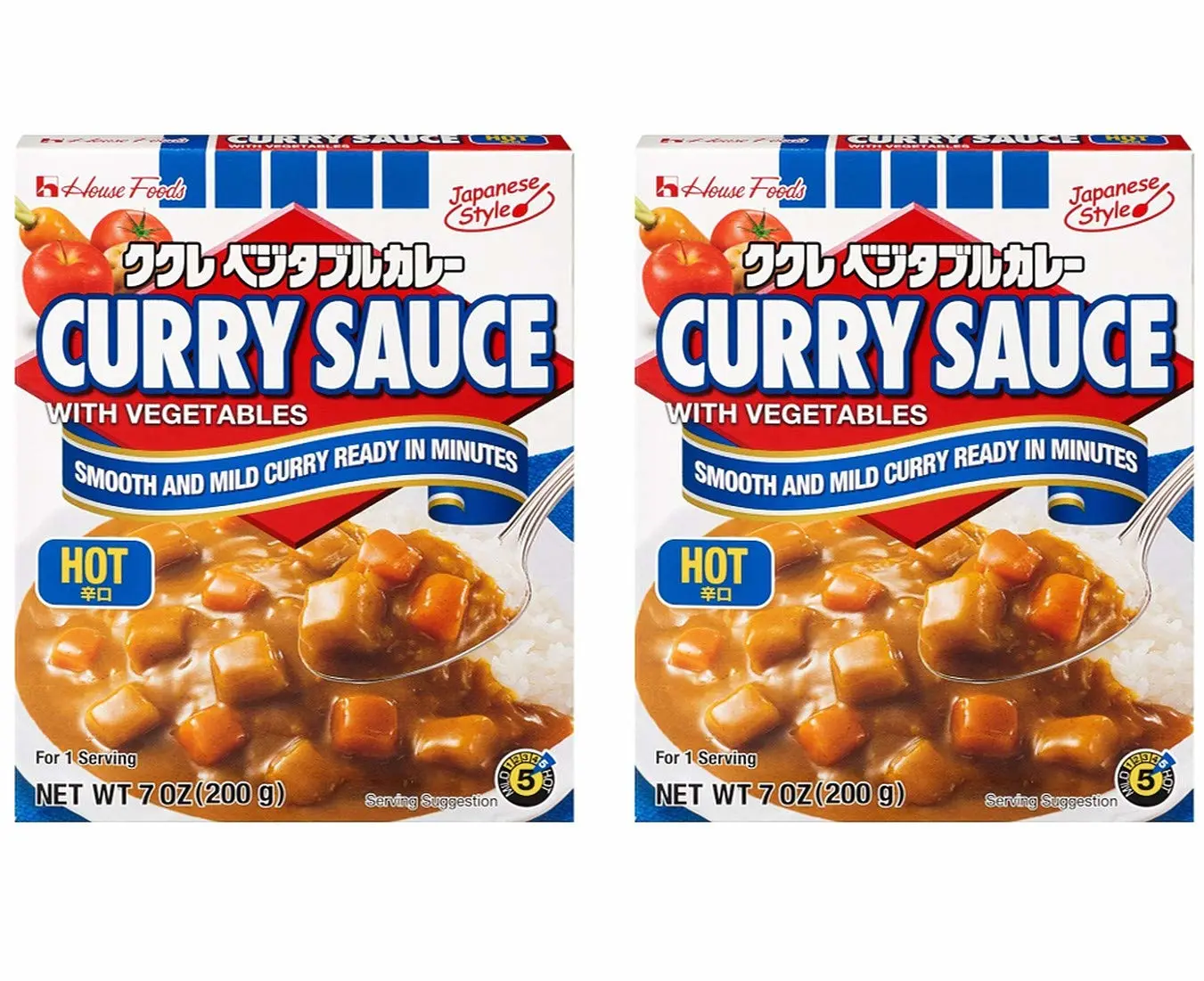 House Foods Curry Sauce with Vegetables (Hot)