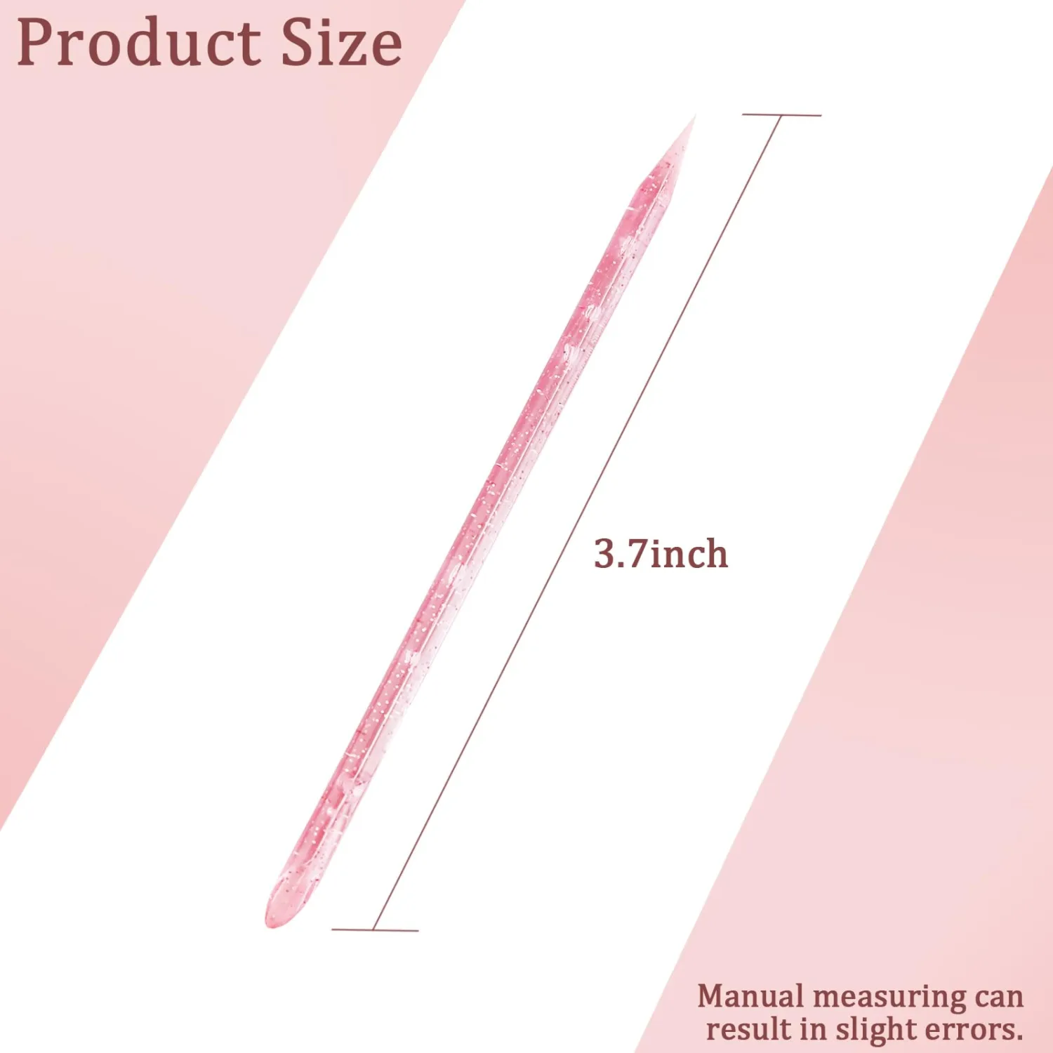 100PCS Disposable cuticle sticks for nails, Double Sided Cuticle Pusher, Cuticle Manicure and Pedicure Stick for Fingernail Cleaning
