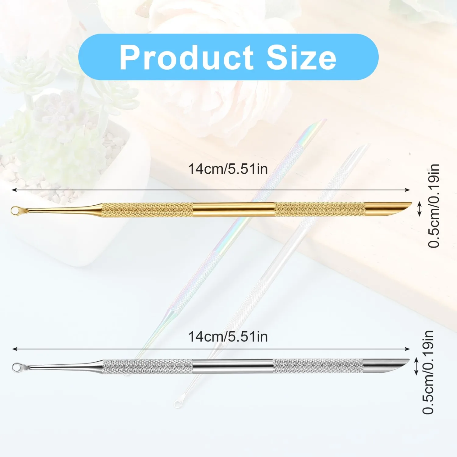 2PCS Pre Treatment Cuticle Pusher