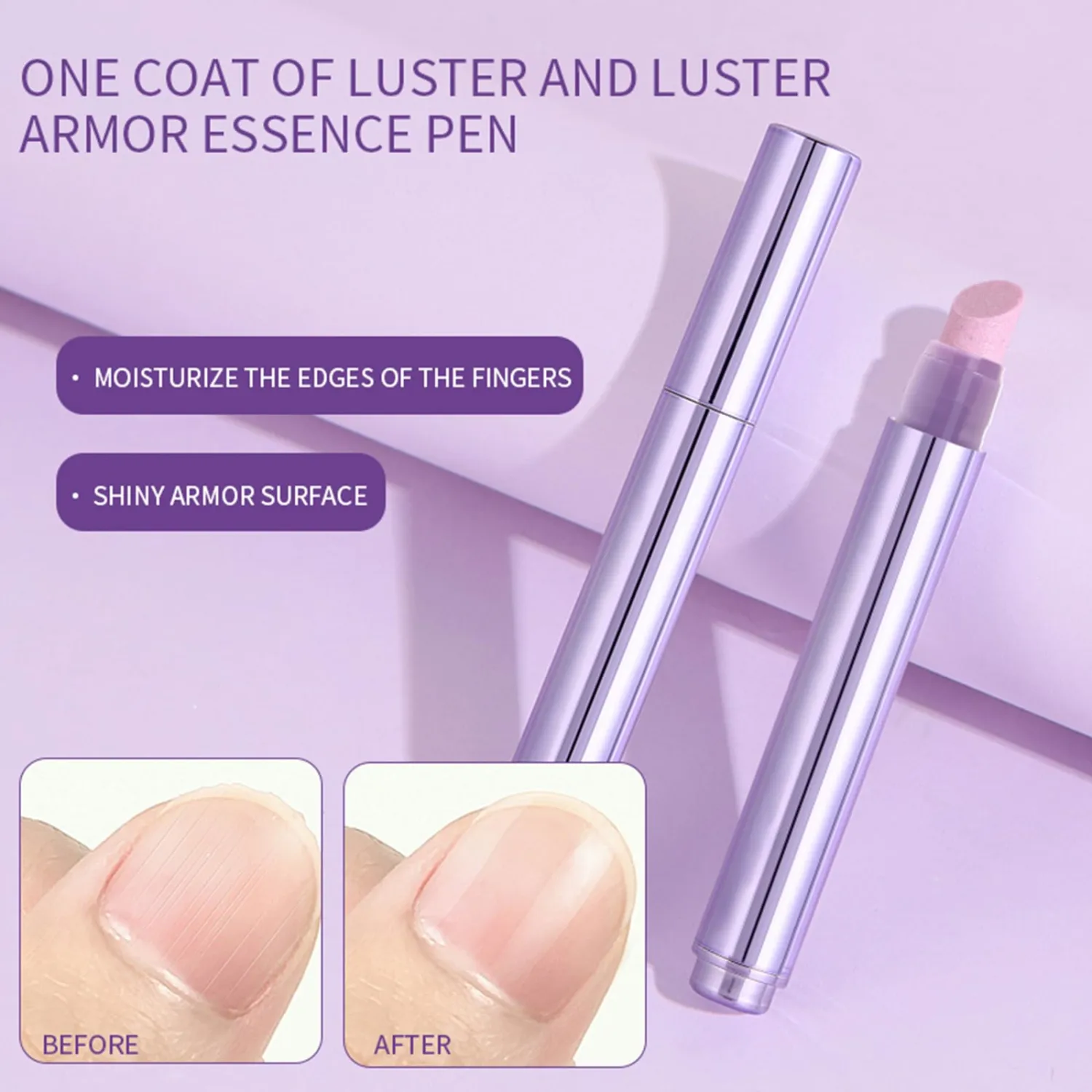 Ceramic Cuticle Oil Pusher Pen: 3-in-1 Nail Cuticle Remover Oil Pen - Nail Care Oil Cuticle Pusher with Ceramic Tip for Hangnails & Dry & Damaged Nail