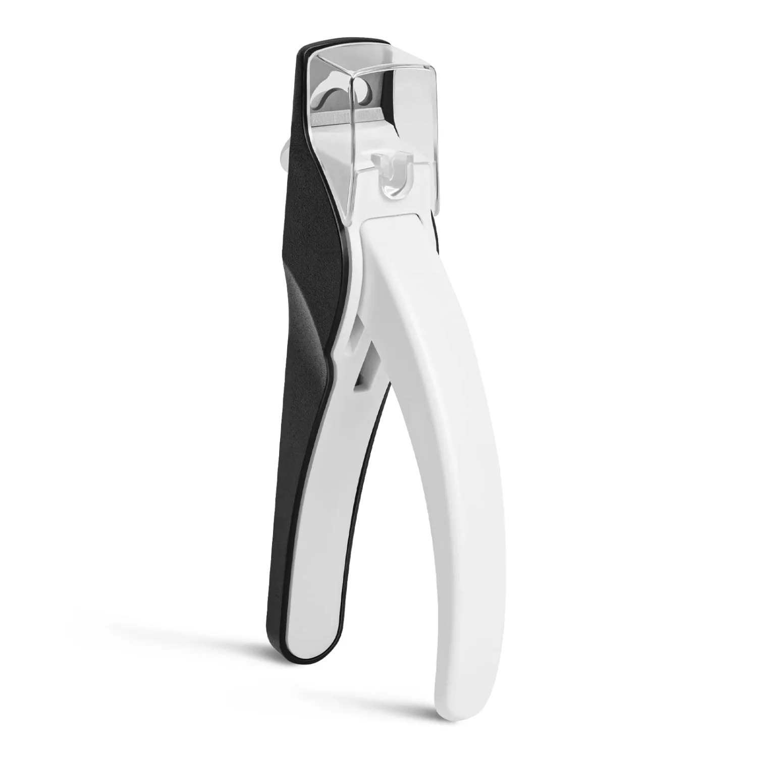 MelodySusie Nail Clippers for Acrylic Nails, Adjustable Stainless Steel Acrylic Nail Clippers, Professional Nail Cutter Trimmer for False Nail Tips Fake Nails, Manicure Nail Salon Tool, Black & White