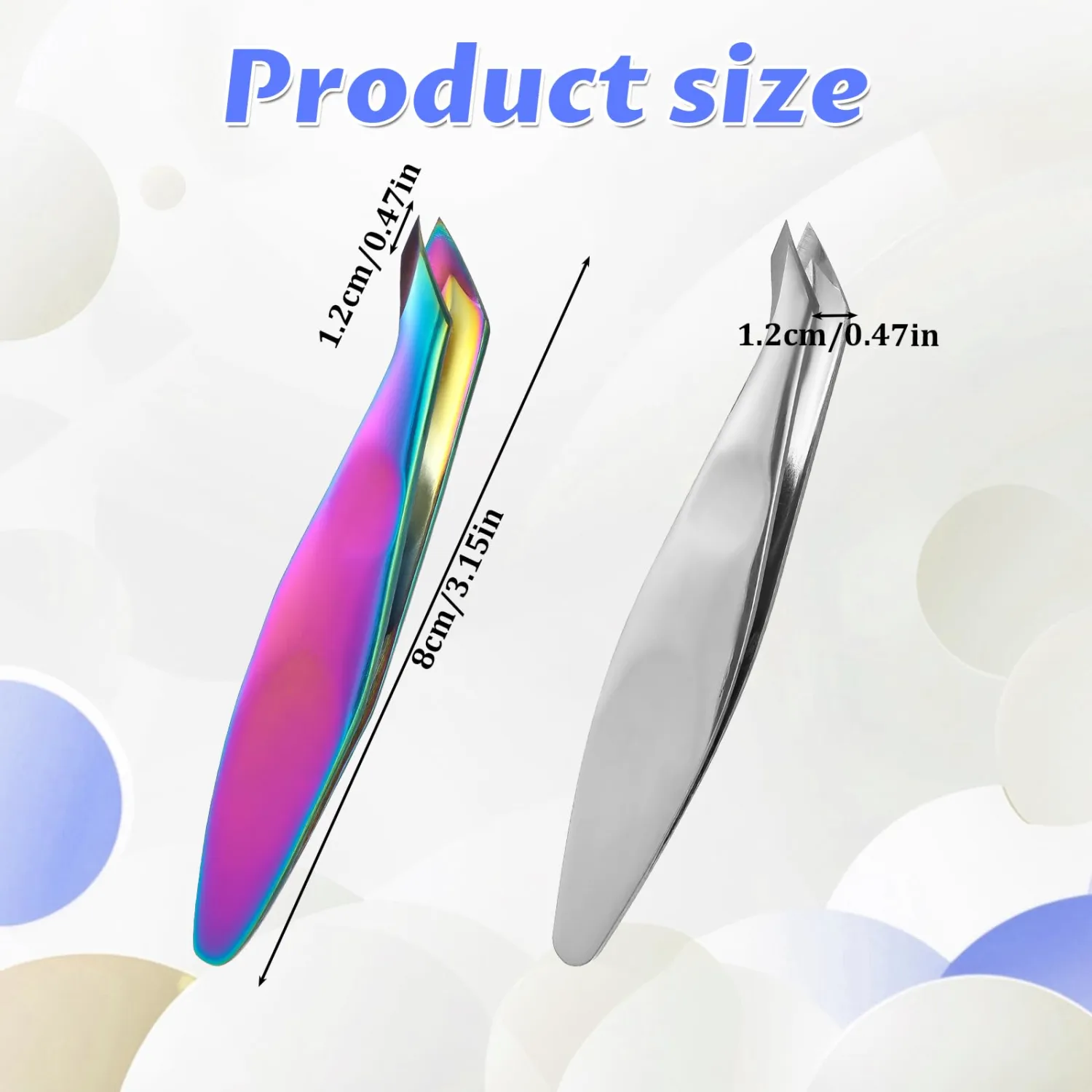 2Pcs Mini Cuticle Nipper Trimmer for Manicure Pedicure Stainless Steel Hangnail Clipper Precise Pointed Tip Cuticle Clipper Professional Cuticles Nipper Trimmer Tweezer for Trim Nail Dry Skin