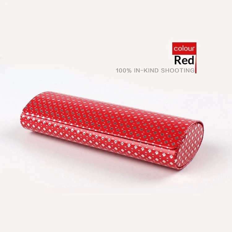 Flip-top Handmade Eyeglass Case New Plaid Linen Design