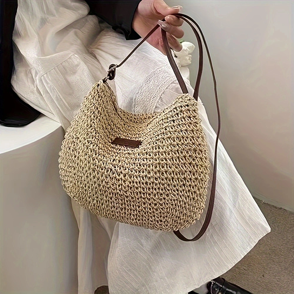 Summer Large-Capacity Shoulder New Style Handwoven Crossbody Bag