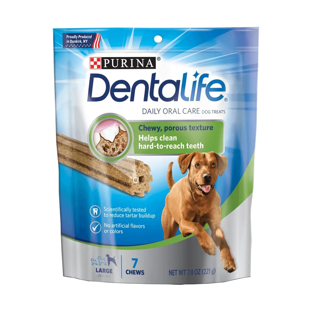 Purina Dentallife Daily Oral Care Dog Treats Large Chews - 7 Ct