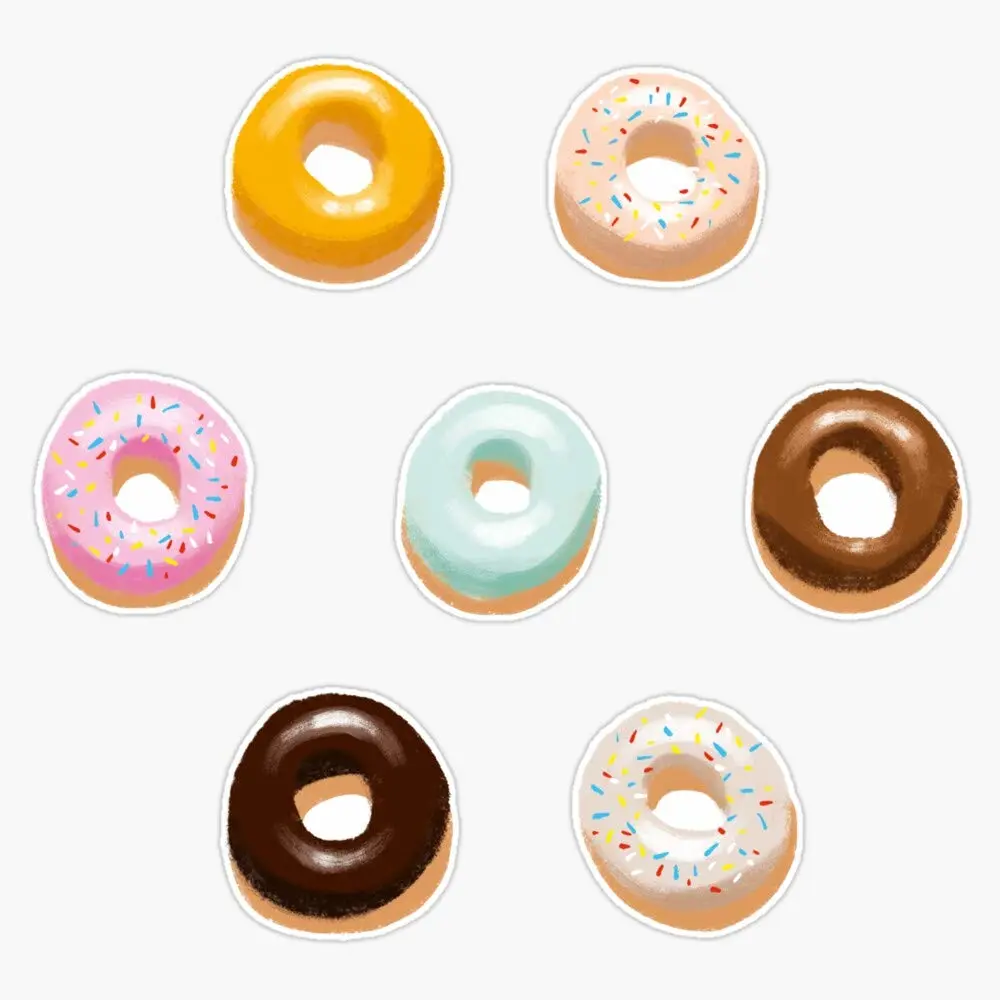 Donuts Sticker Vinyl Bumper Sticker Decal Waterproof 5"