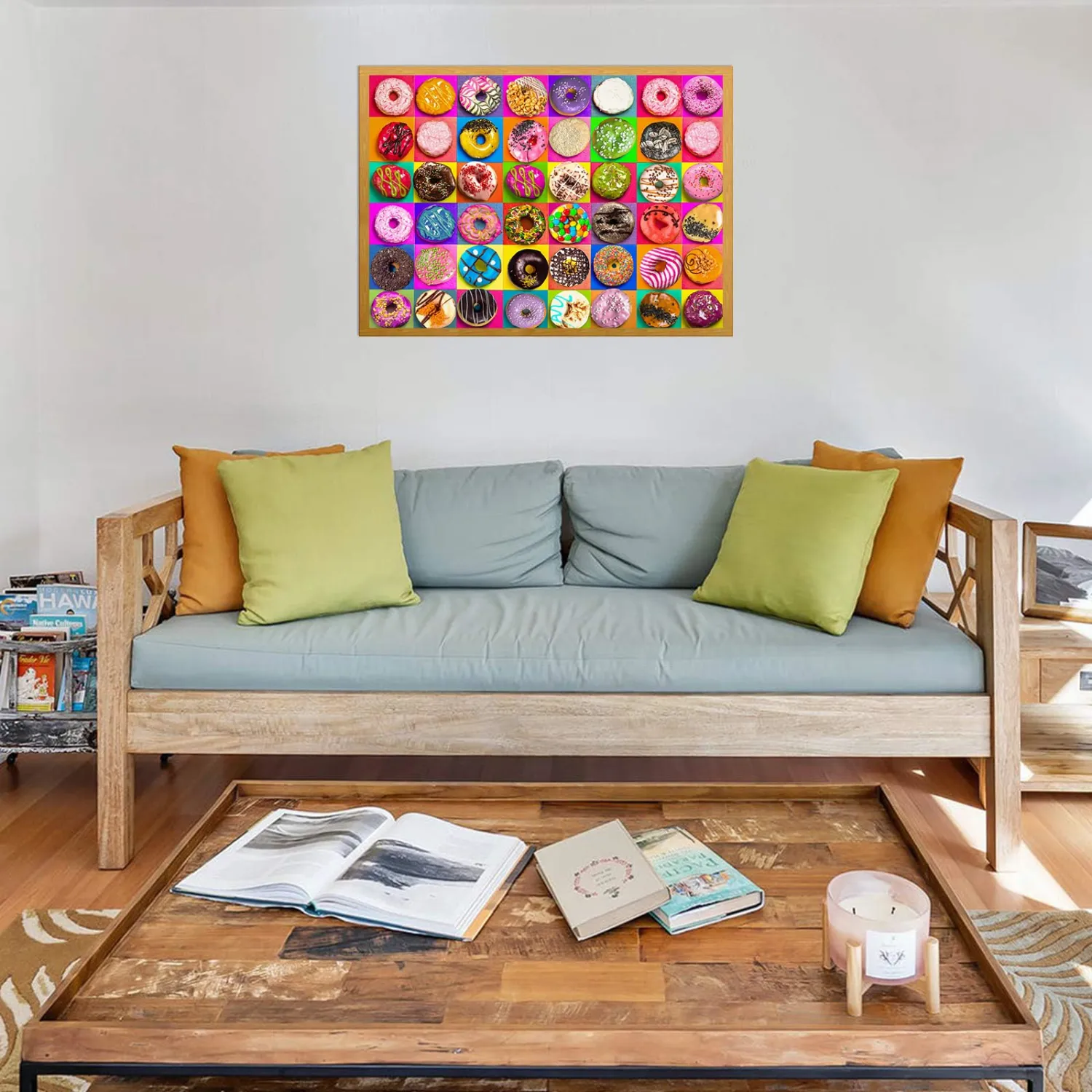Nattork Jigsaw Puzzles 500 Pieces for Adults, Families (Donuts) Pieces Fit Together Perfectly